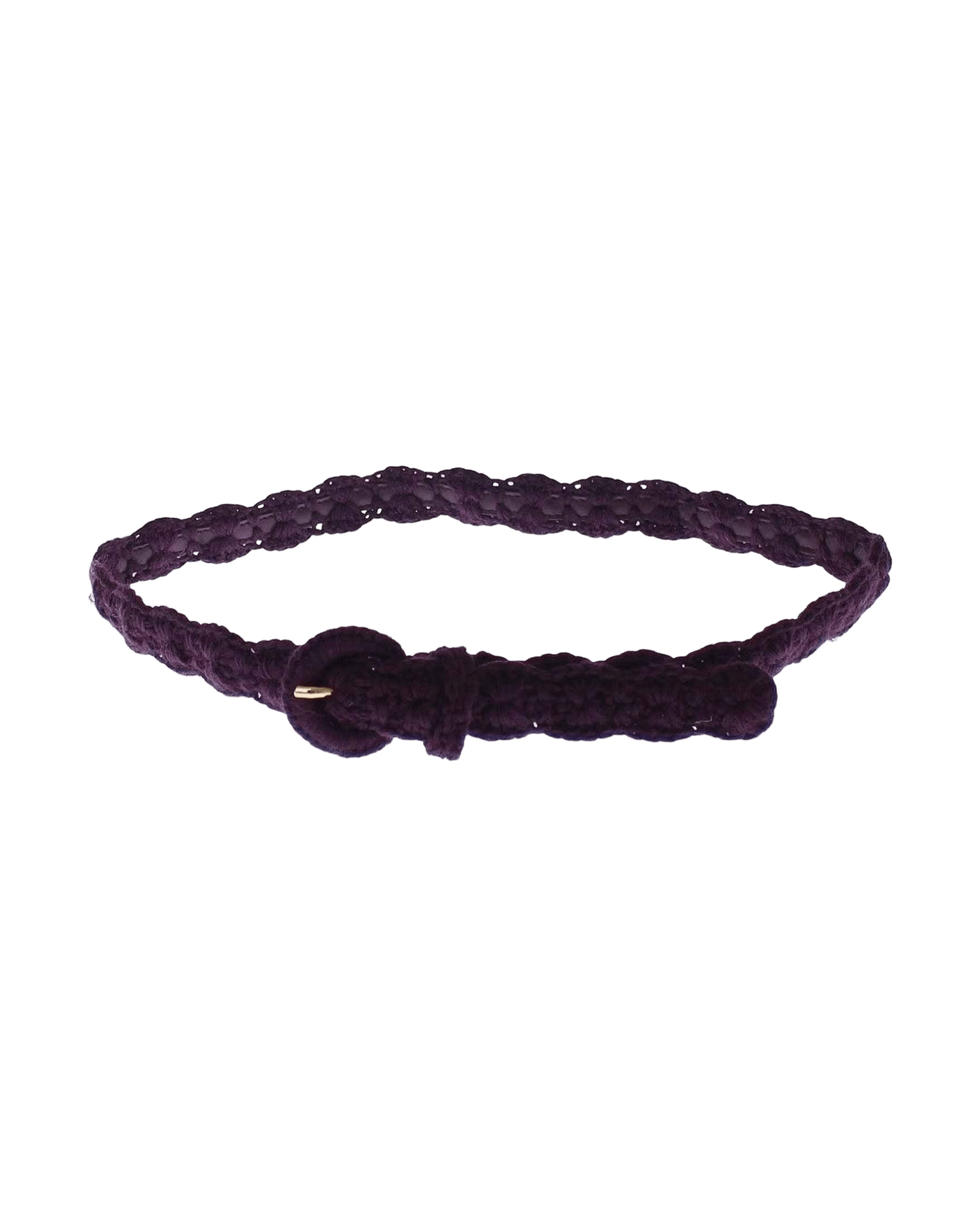 Dolce & Gabbana Purple Cotton Elegant Designer Belt Glam Steals