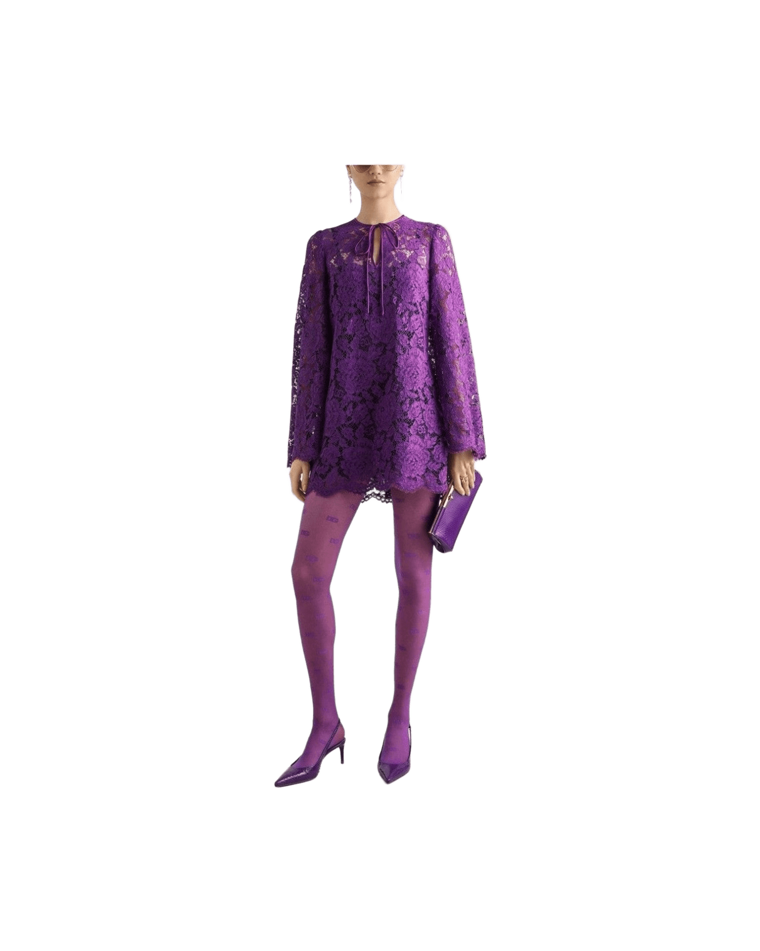 Dolce & Gabbana Purple Dress Glam Steals
