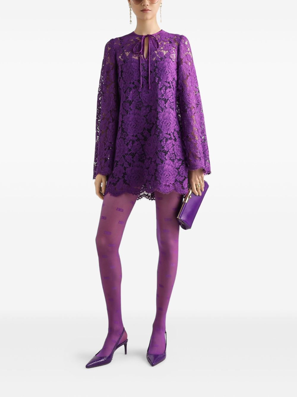 Dolce & Gabbana Purple Dress Glam Steals