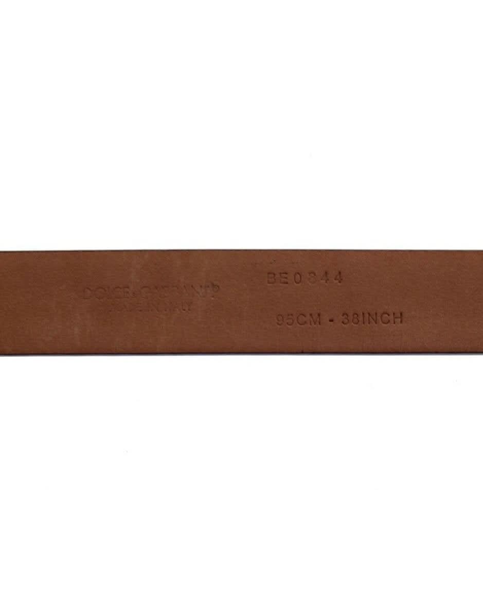 Dolce & Gabbana Purple Leather Logo Cintura Gürtel Belt Glam Steals