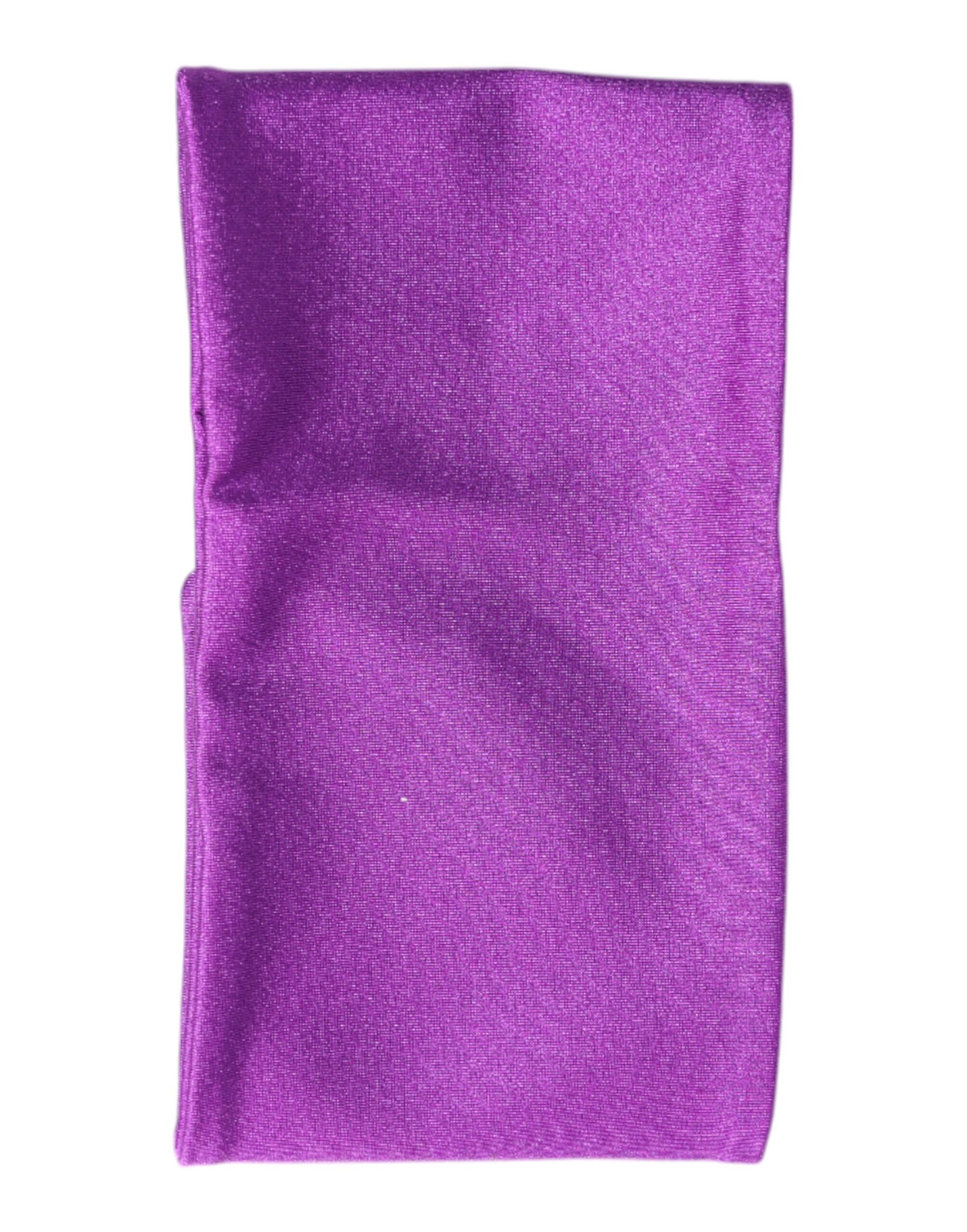 Dolce & Gabbana Purple Nylon Stretch Women Neck Warmer Scarf Glam Steals