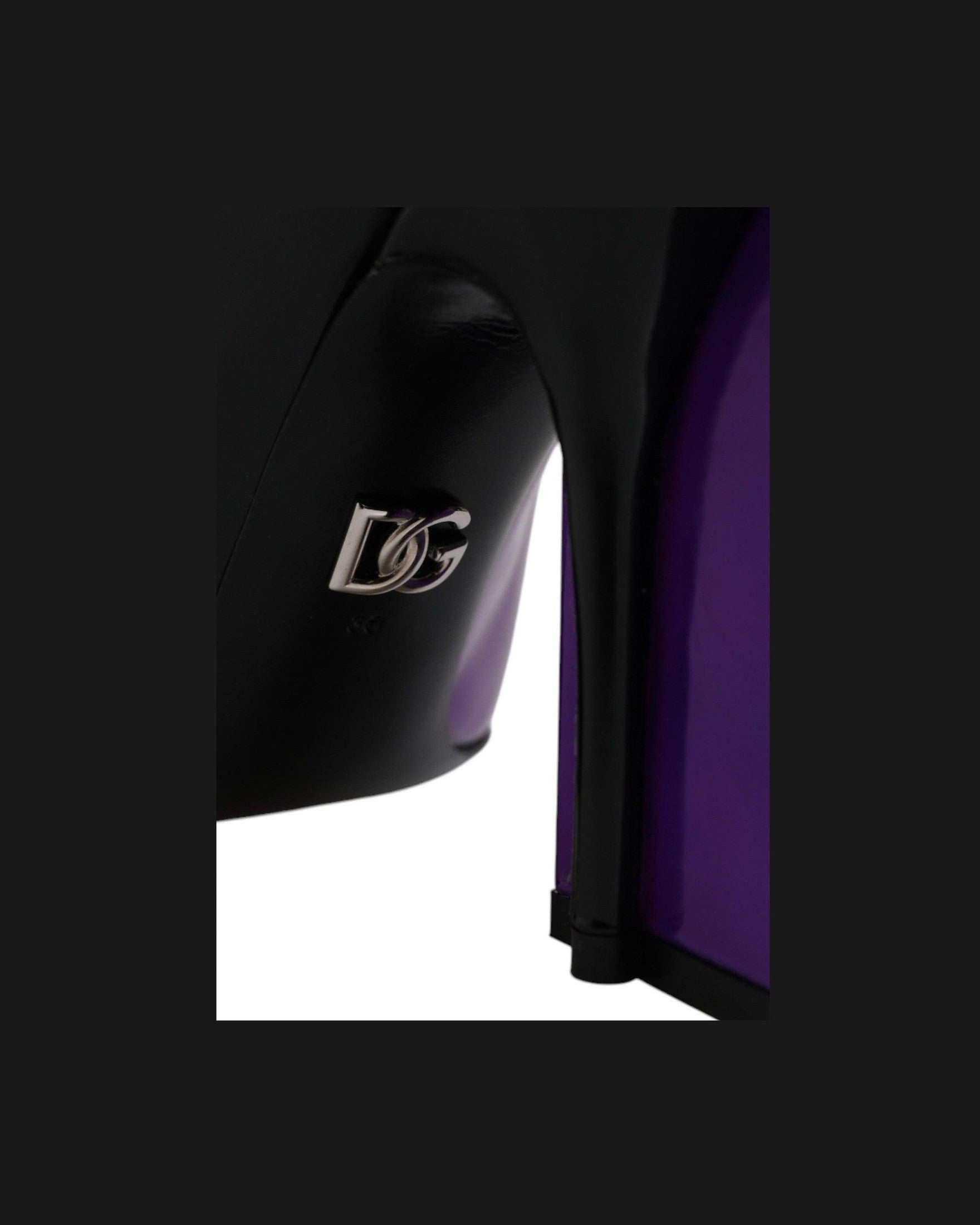 Dolce & Gabbana Purple Black Pointed Ankle Boots Shoes Glam Steals