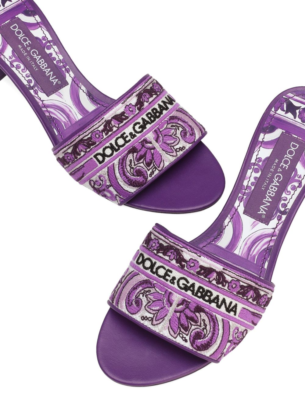 Dolce & Gabbana Purple Sandals Glam Steals
