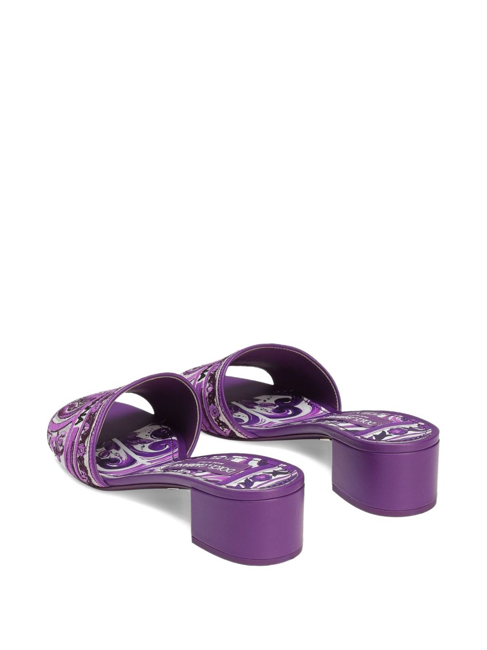 Dolce & Gabbana Purple Sandals Glam Steals