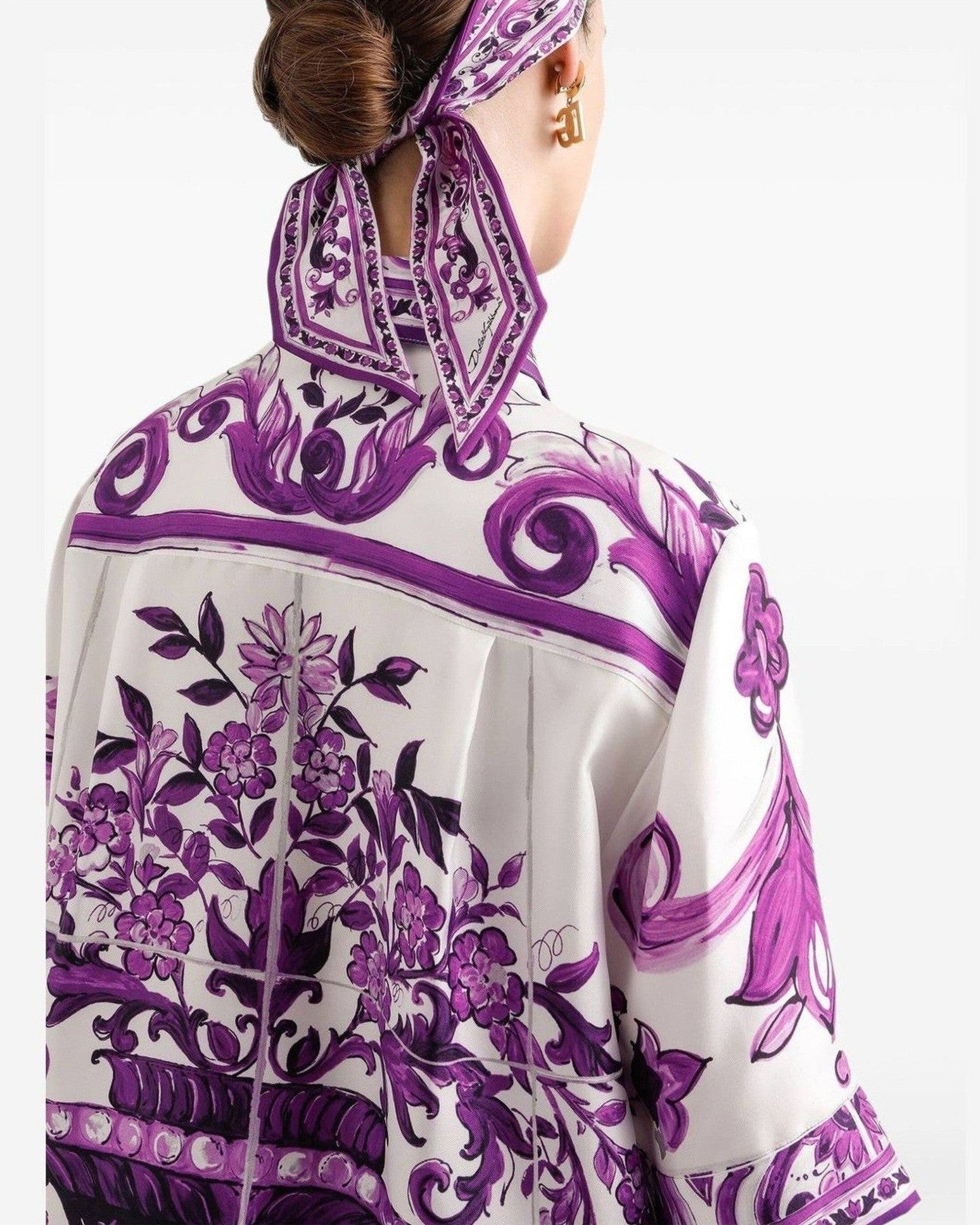 Dolce & Gabbana Purple Shirt Glam Steals