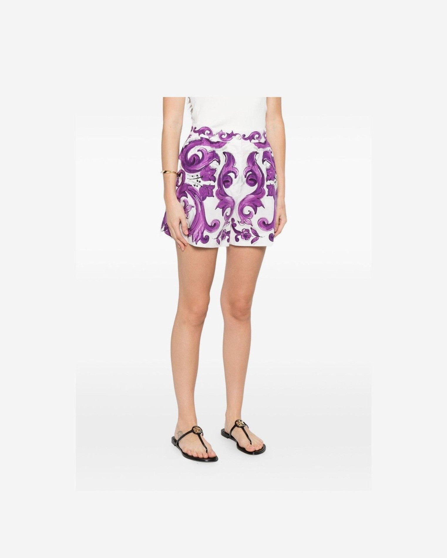 Dolce & Gabbana Purple Shorts Glam Steals