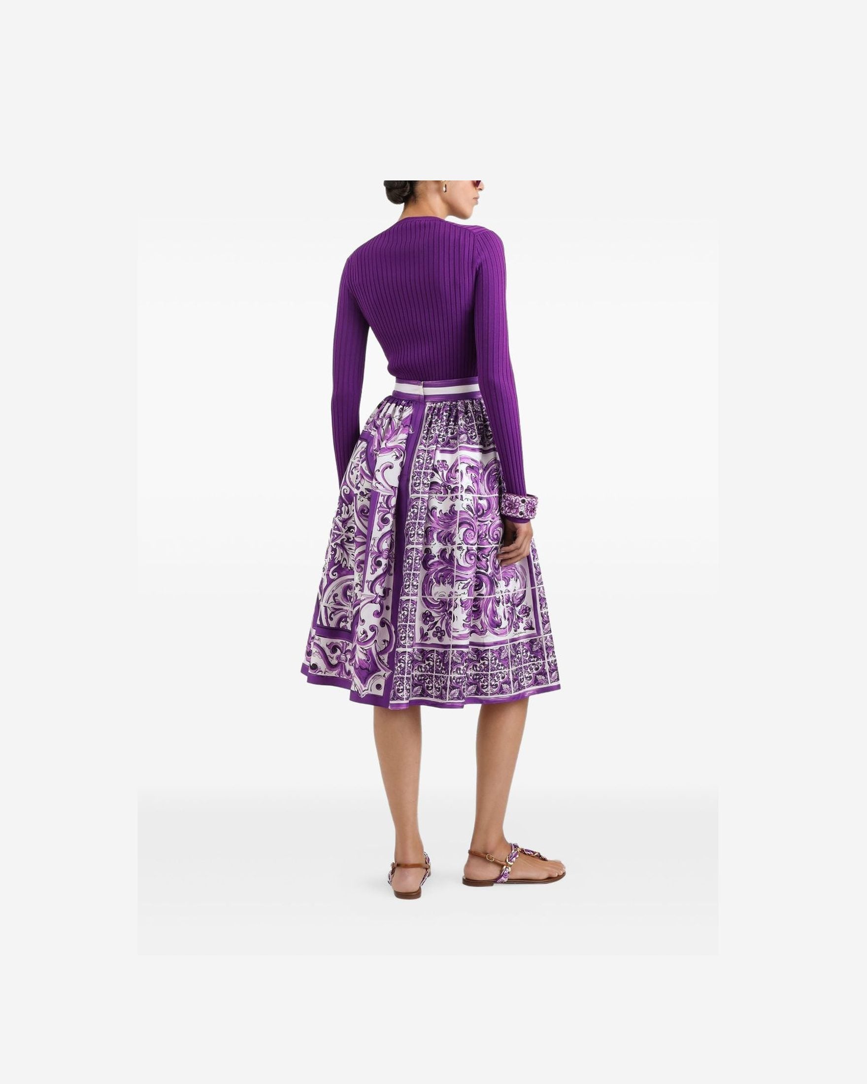 Dolce & Gabbana Purple Skirt Glam Steals