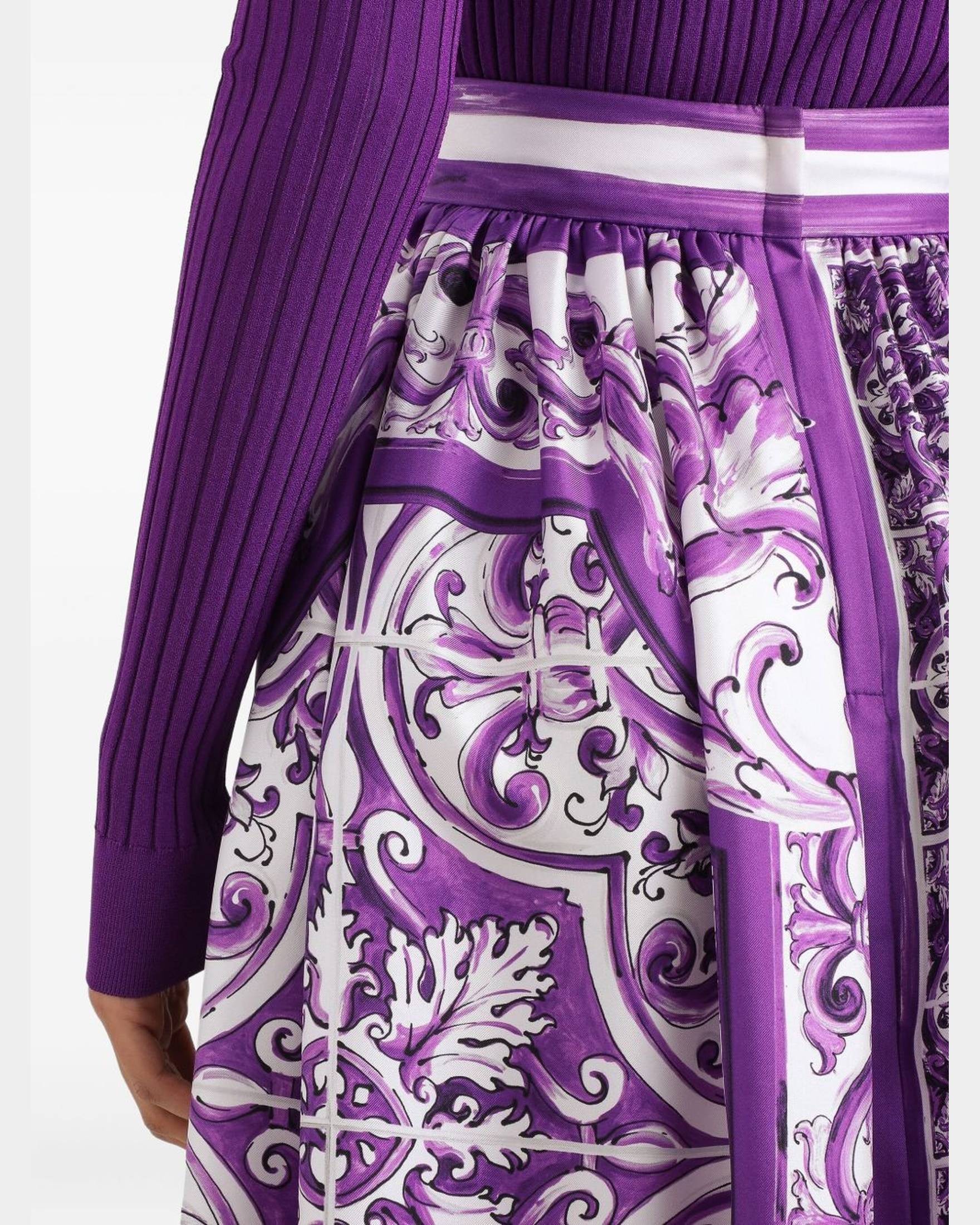 Dolce & Gabbana Purple Skirt Glam Steals