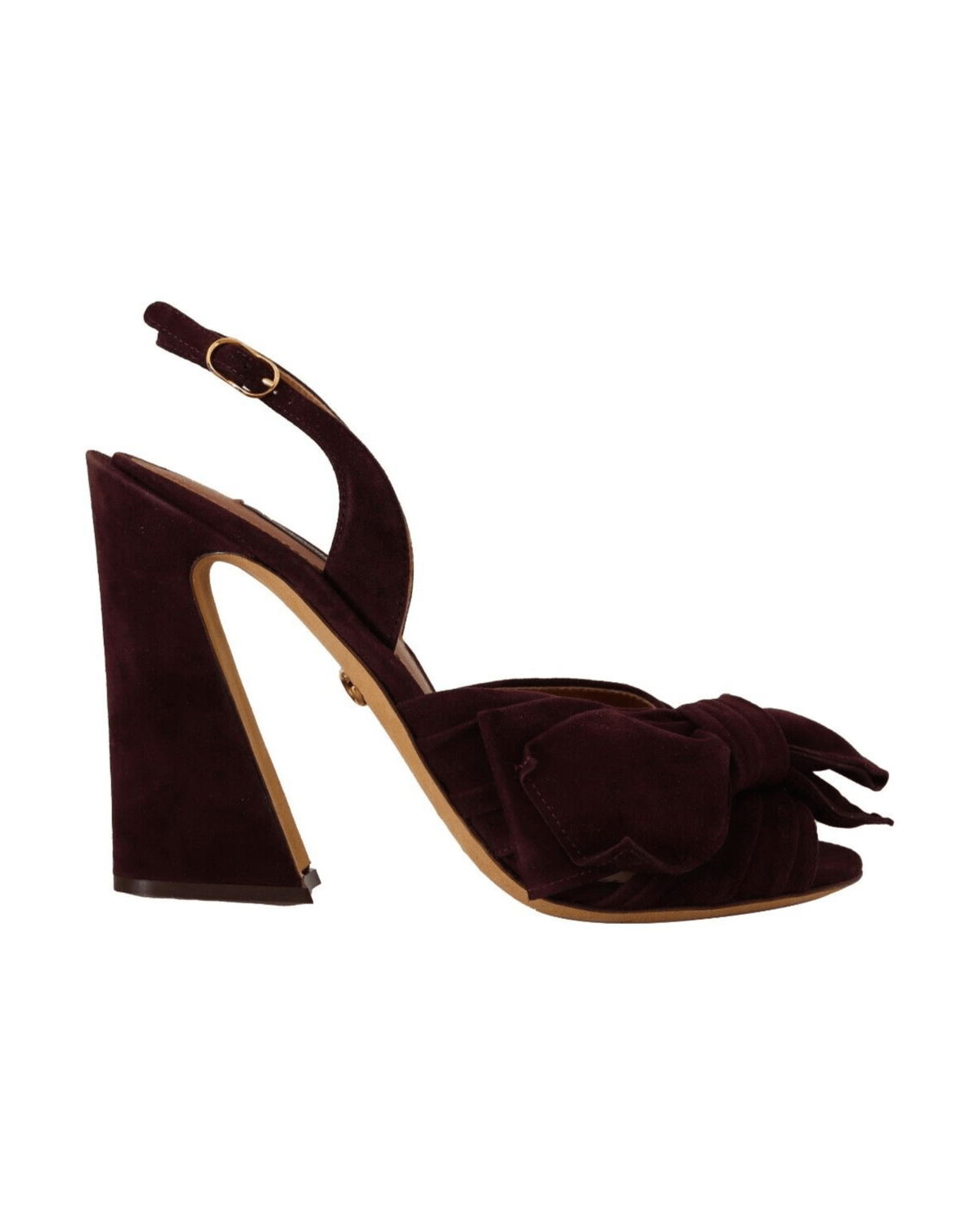 Dolce & Gabbana Purple Suede Dark Ankle Strap Sandals Shoes Glam Steals