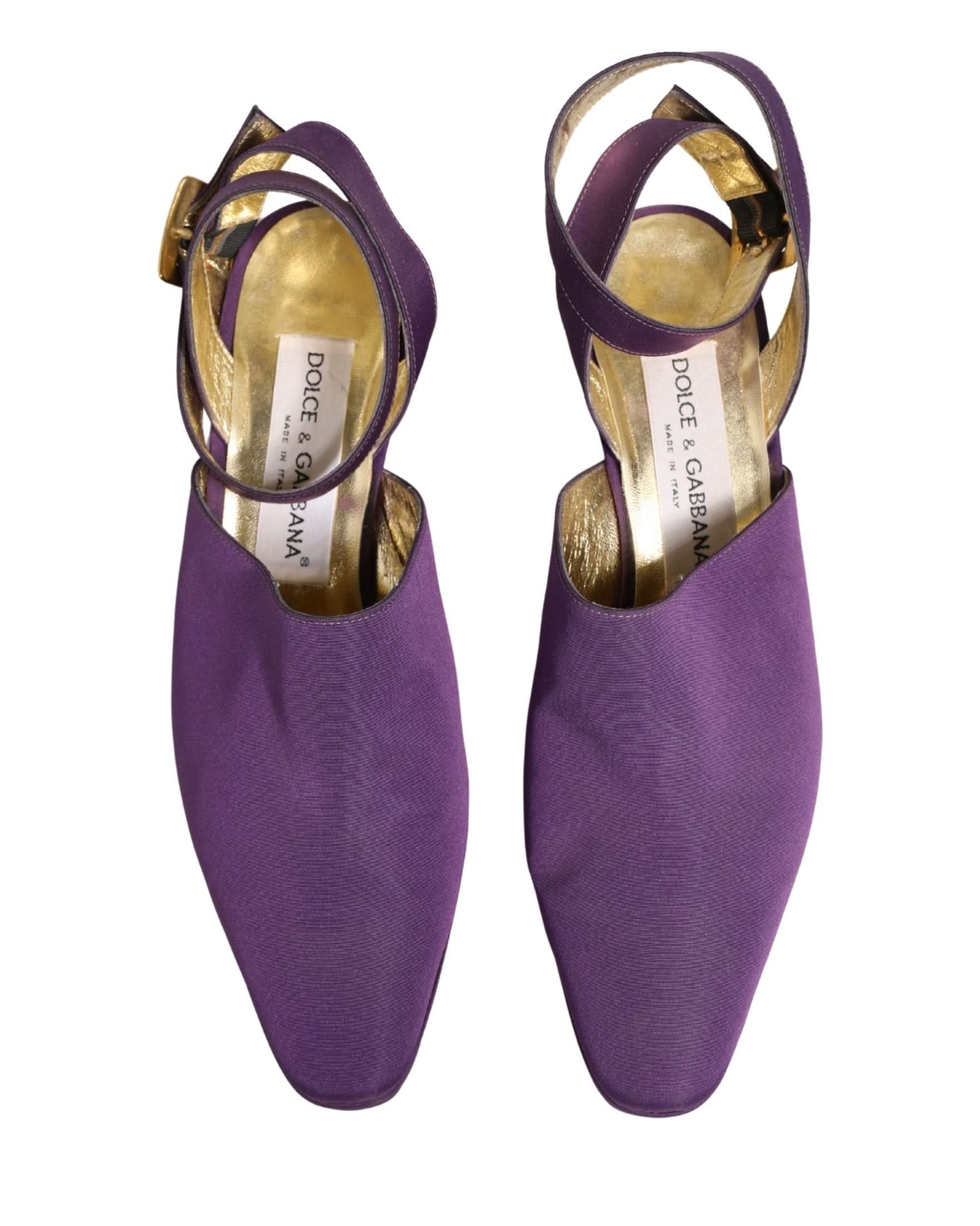 Dolce & Gabbana Purple Suede Sandals Shoes Glam Steals