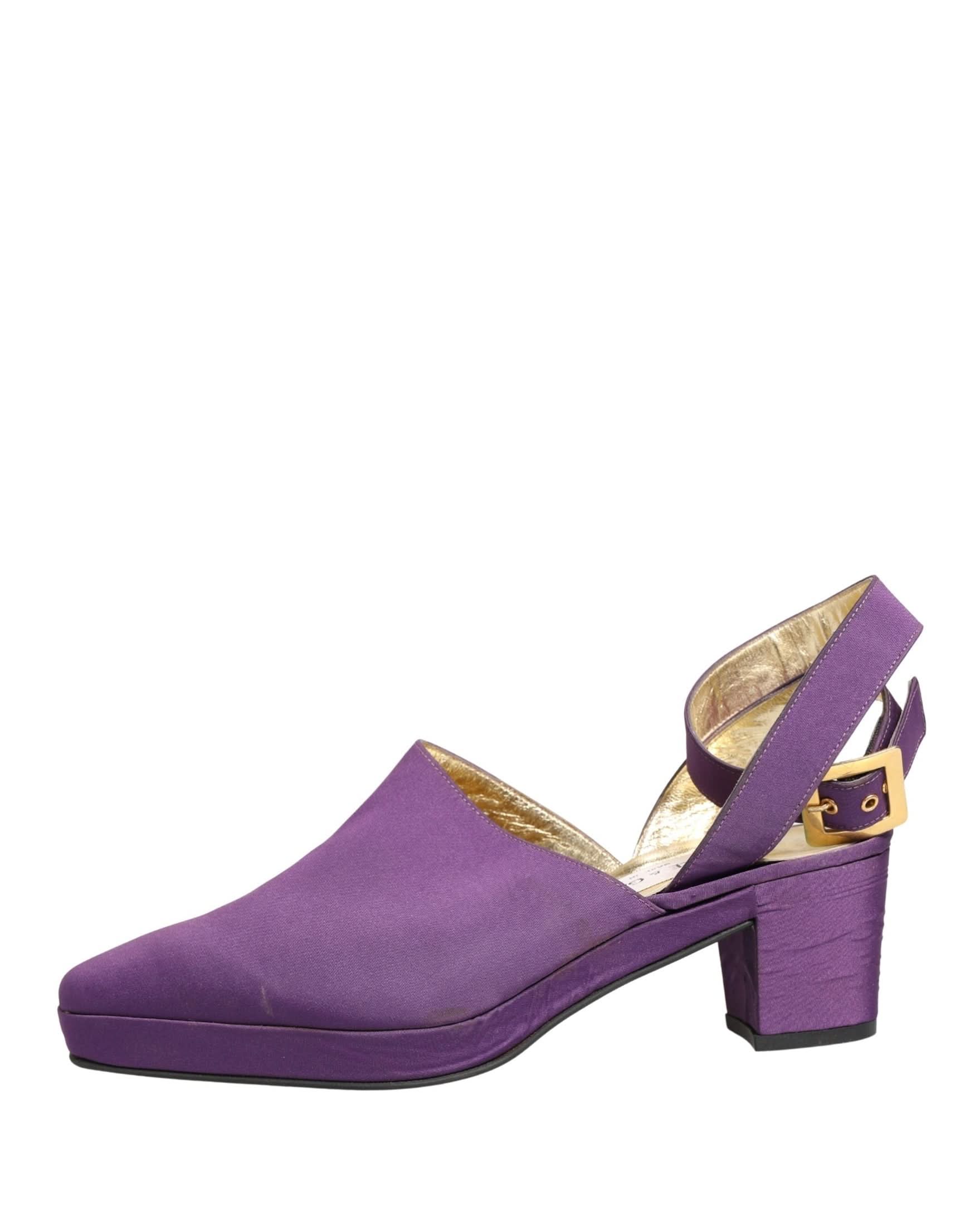Dolce & Gabbana Purple Suede Sandals Shoes Glam Steals