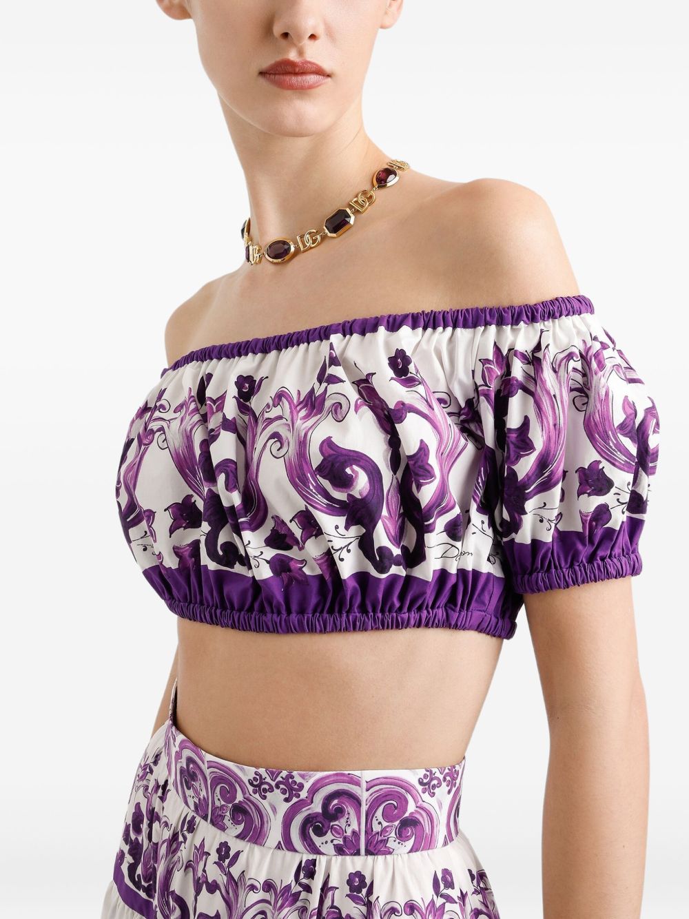 Dolce & Gabbana Purple Top Glam Steals