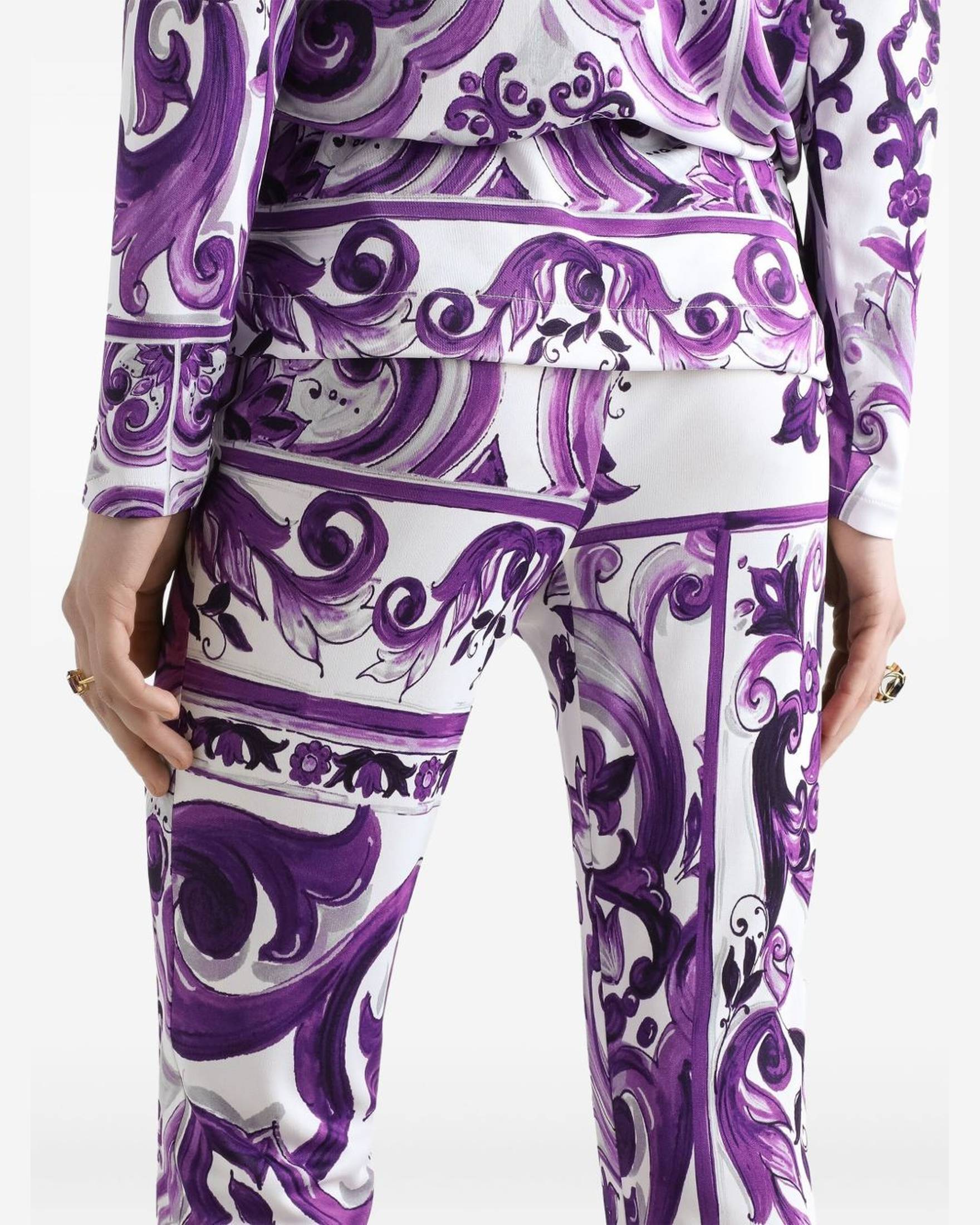 Dolce & Gabbana Purple Trouser Glam Steals