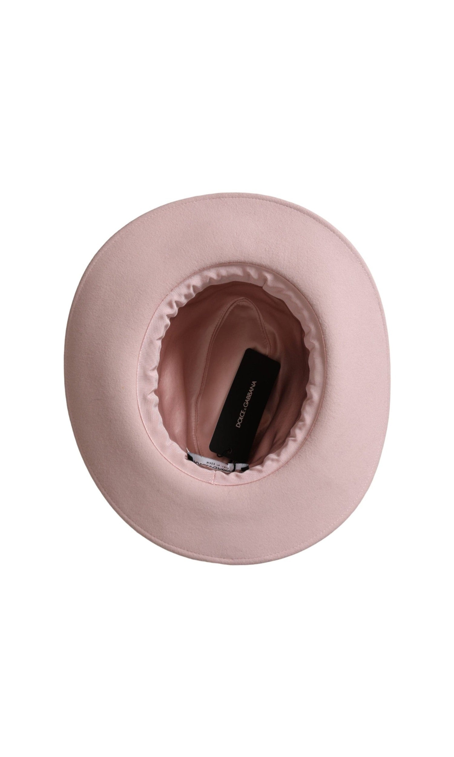 Dolce & Gabbana Rabbit Fedora Tril Women Pink Hat Glam Steals