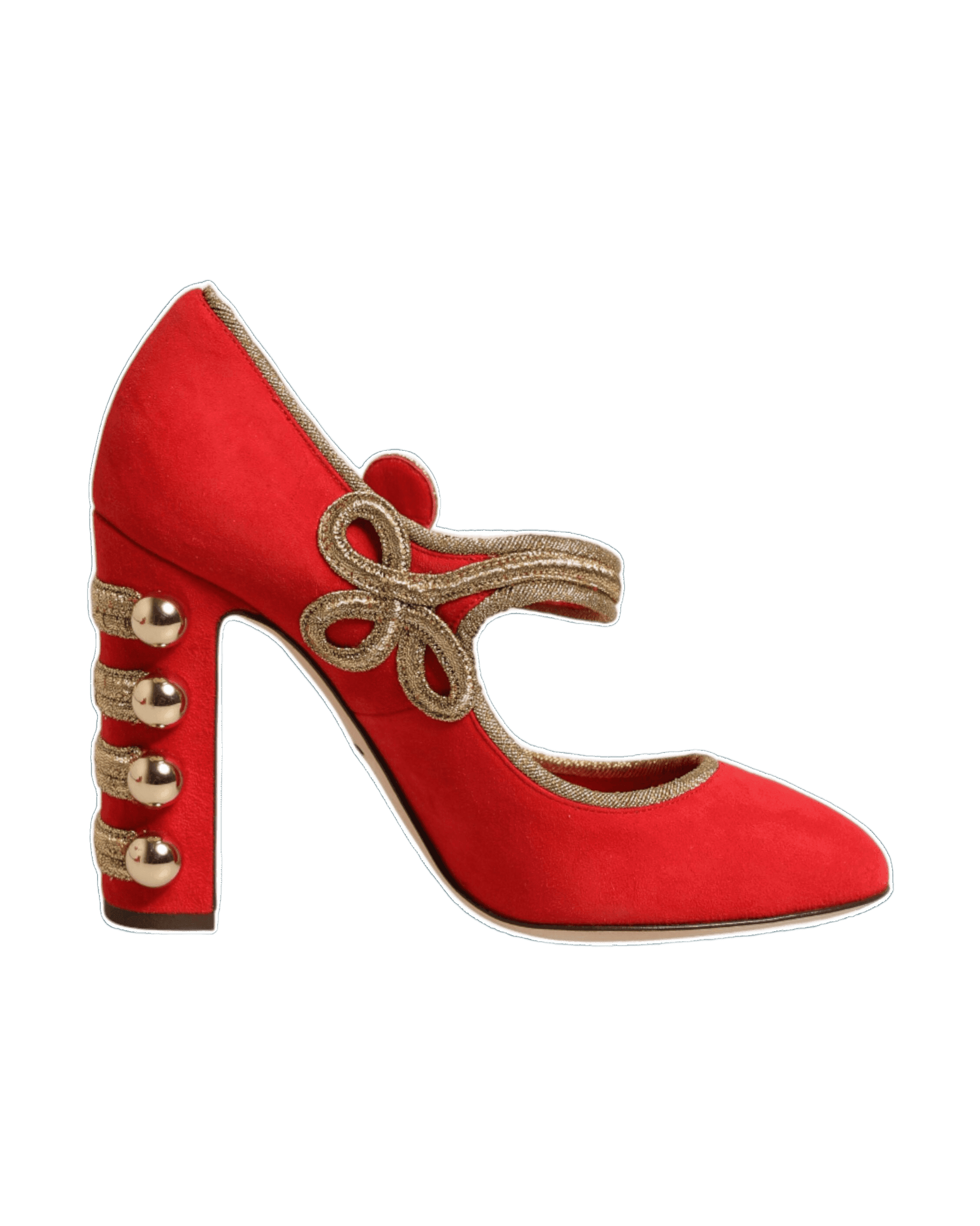 Dolce & Gabbana Red Embellished Mary Janes Pumps Glam Steals