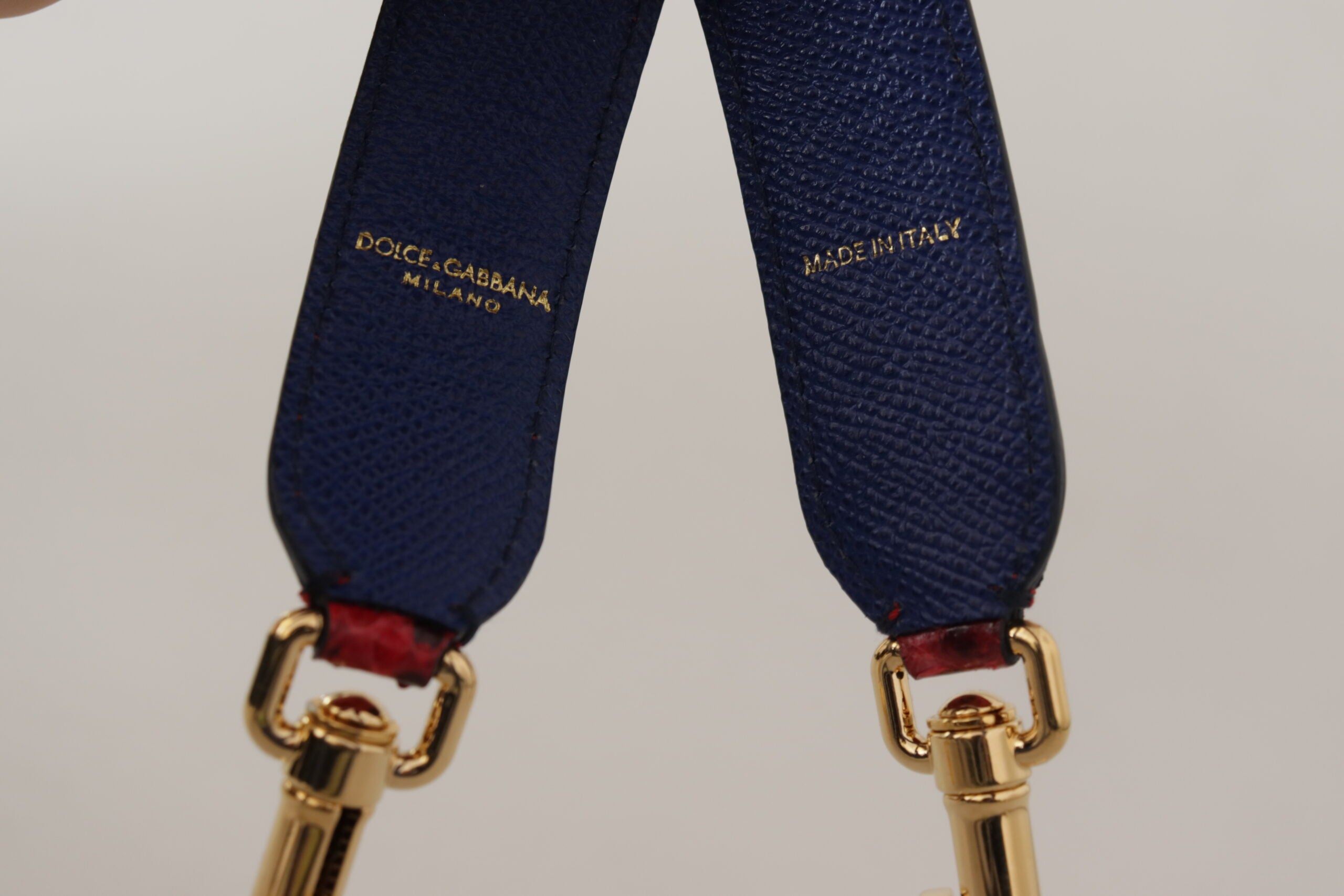 Dolce & Gabbana Red Leather Chic Python Shoulder Strap Glam Steals