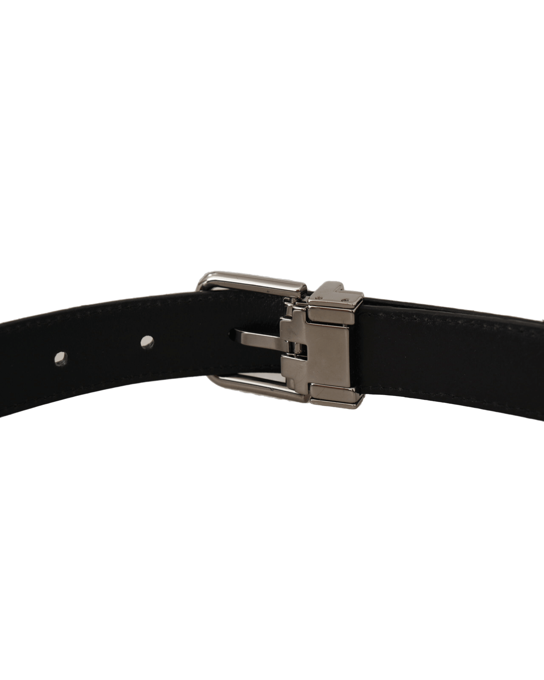 Dolce & Gabbana Red Leather Exotic Metal Logo Buckle Belt Belts