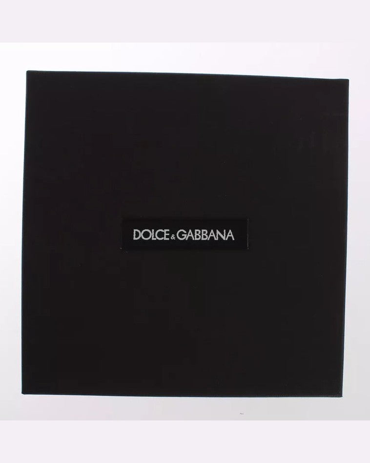 Dolce & Gabbana Red Leather Yellow Raffia Clasp Finder Keyring Keychain Glam Steals