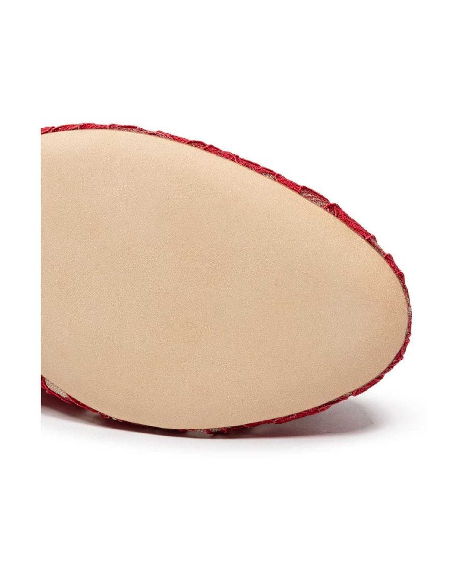 Dolce & Gabbana Red Viscose Flat Shoe Glam Steals