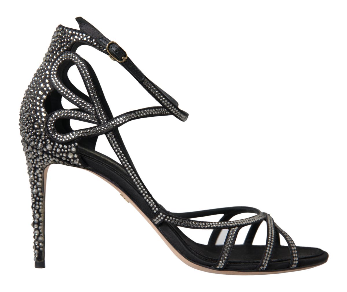 Dolce & Gabbana Satin Rhinestone Stiletto Heel Glam Steals