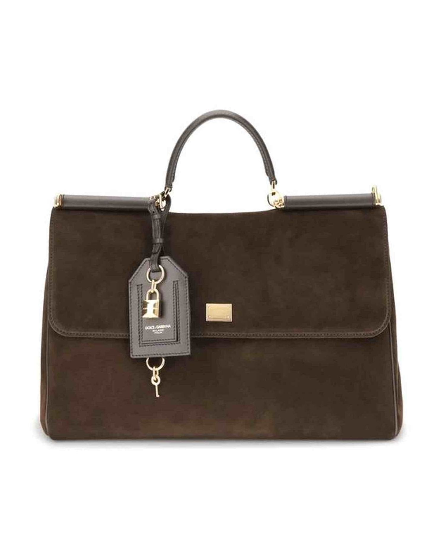 Dolce & Gabbana Sicily Suede Handbag Glam Steals