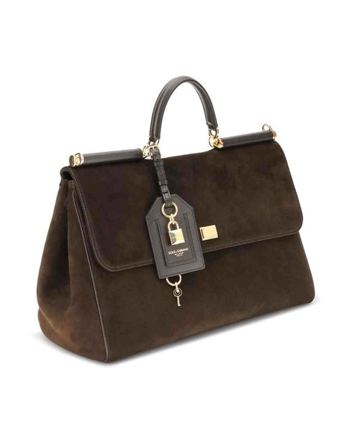 Dolce & Gabbana Sicily Suede Handbag Glam Steals