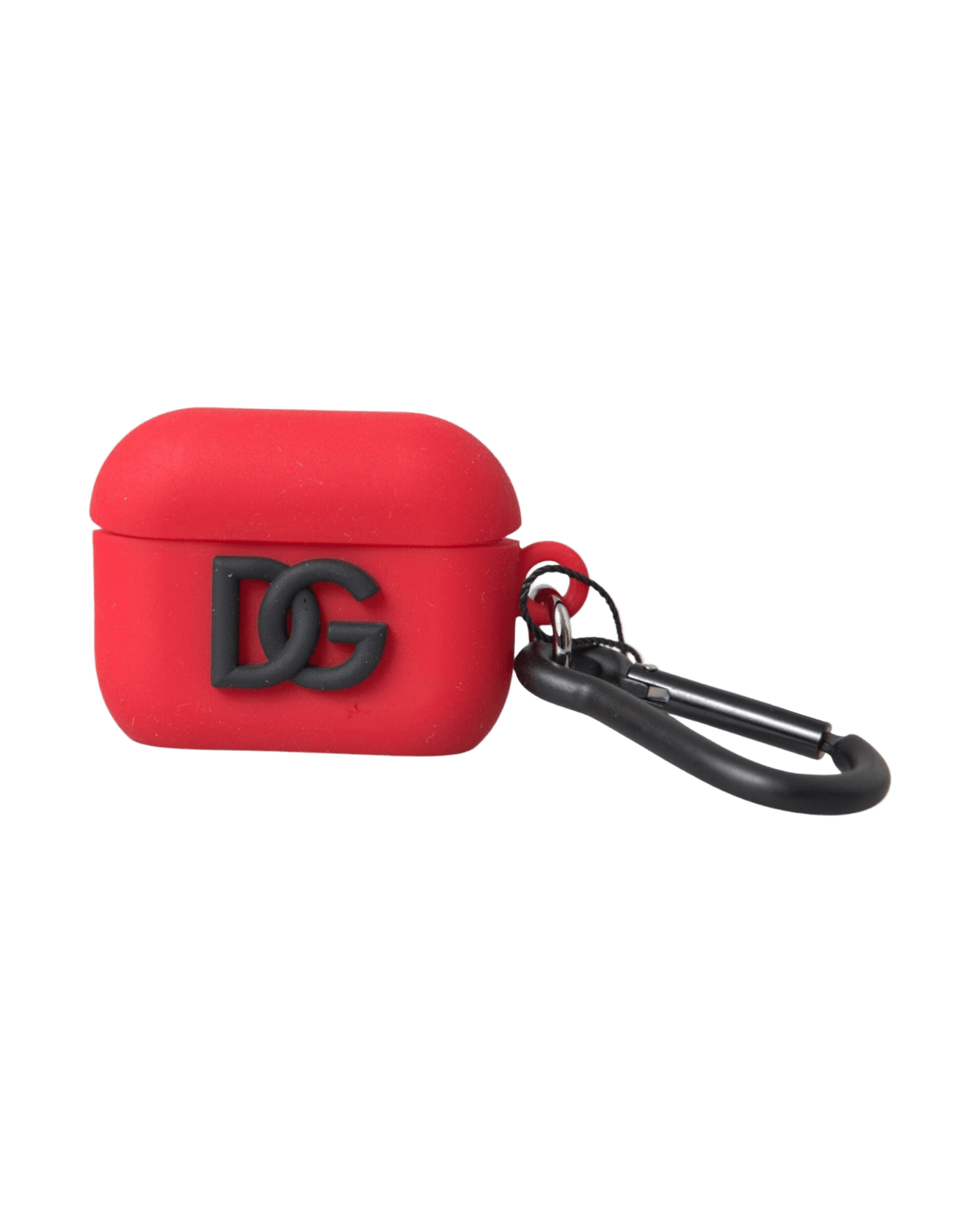 Dolce & Gabbana Silicone Rubber Logo Embossed Airpods Red Case Glam Steals