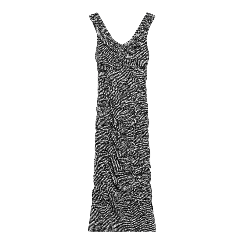 Dolce & Gabbana Silk Diagonal Print Dress in Blend Glam Steals