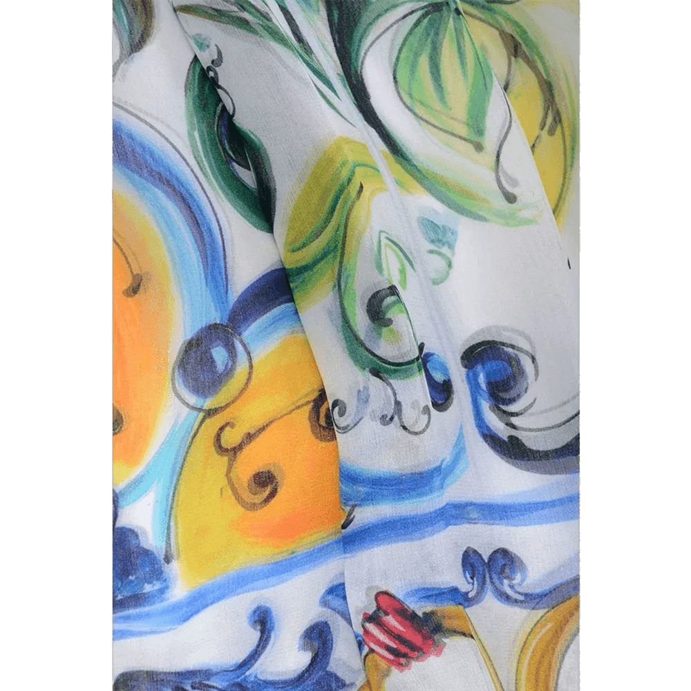 Dolce & Gabbana Silk Maiolica Dress Glam Steals