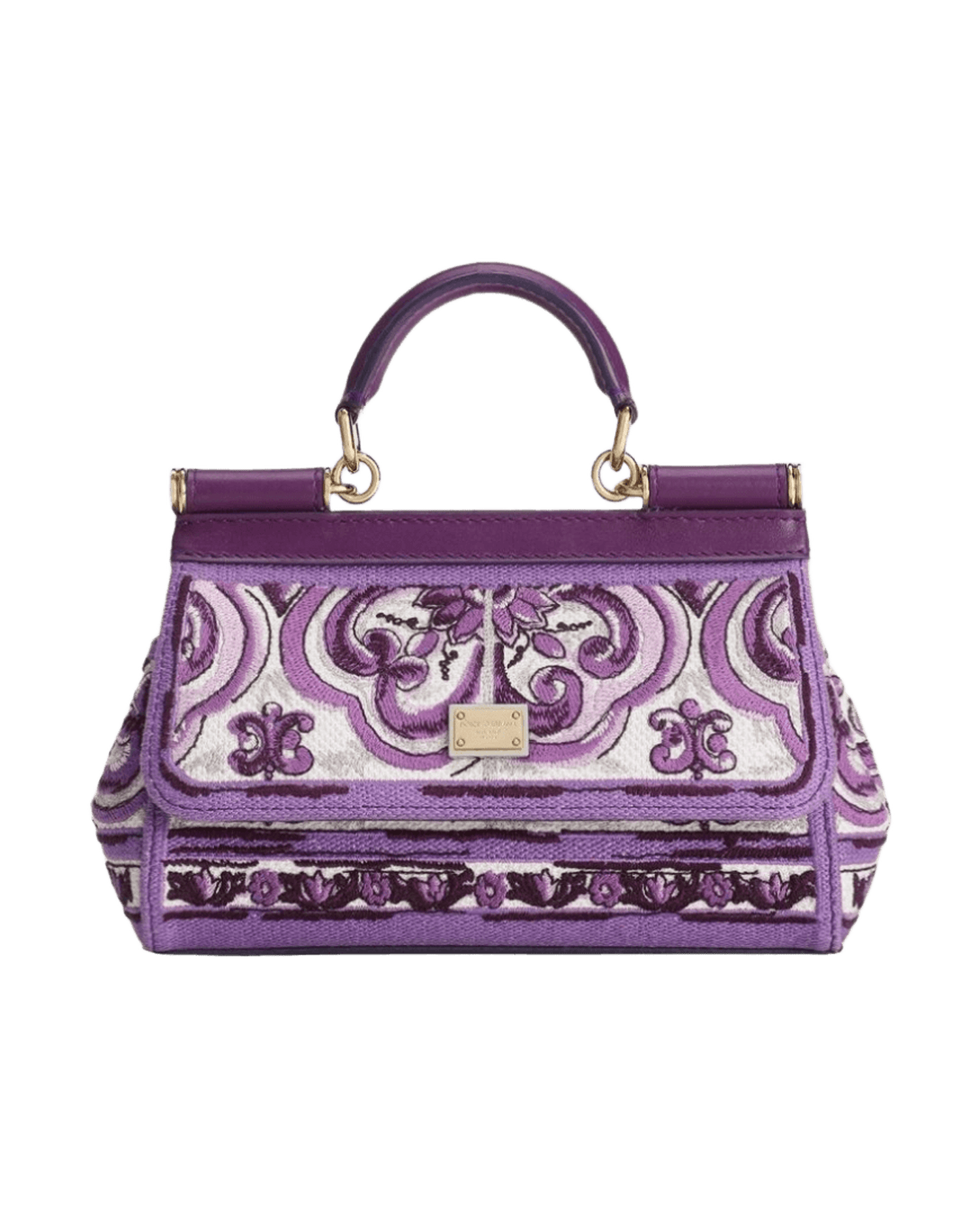 Dolce & Gabbana Small Sicily Handbag With Maiolica Embroidery Glam Steals