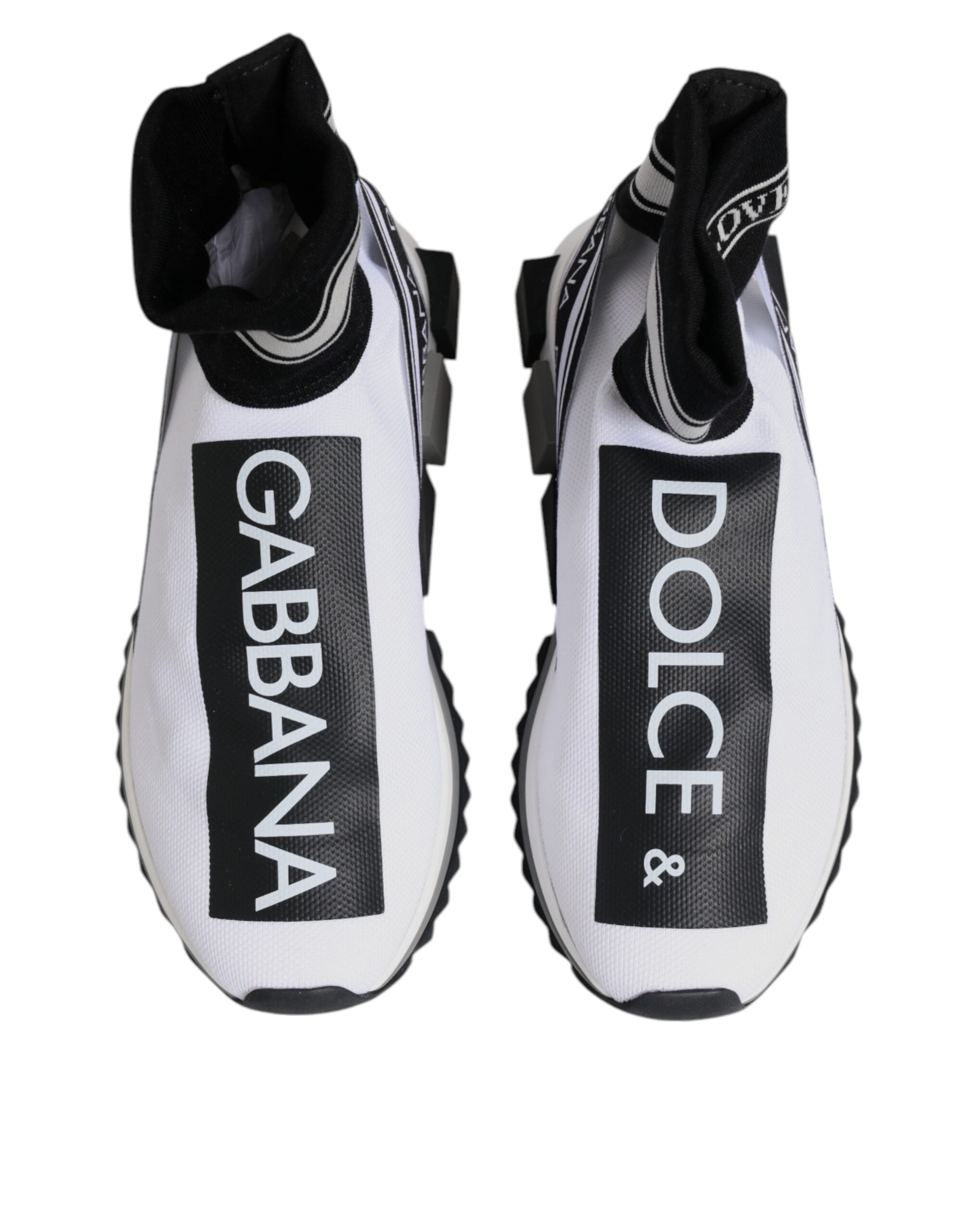 Dolce & Gabbana Sorrento Socks Sneakers Black Shoes Glam Steals