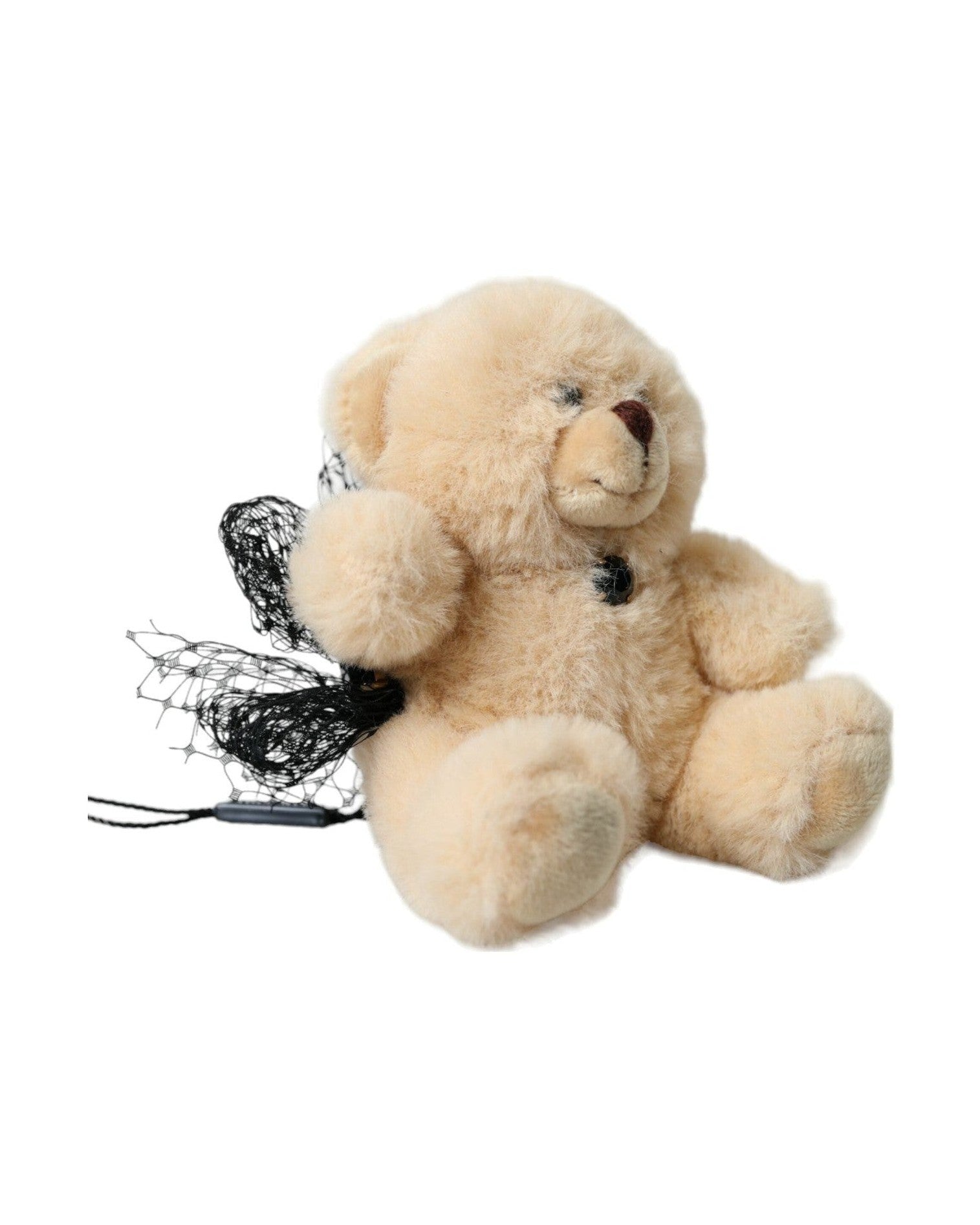Dolce & Gabbana Teddy Bear Mesh Net Band Hair Beige Clip Glam Steals