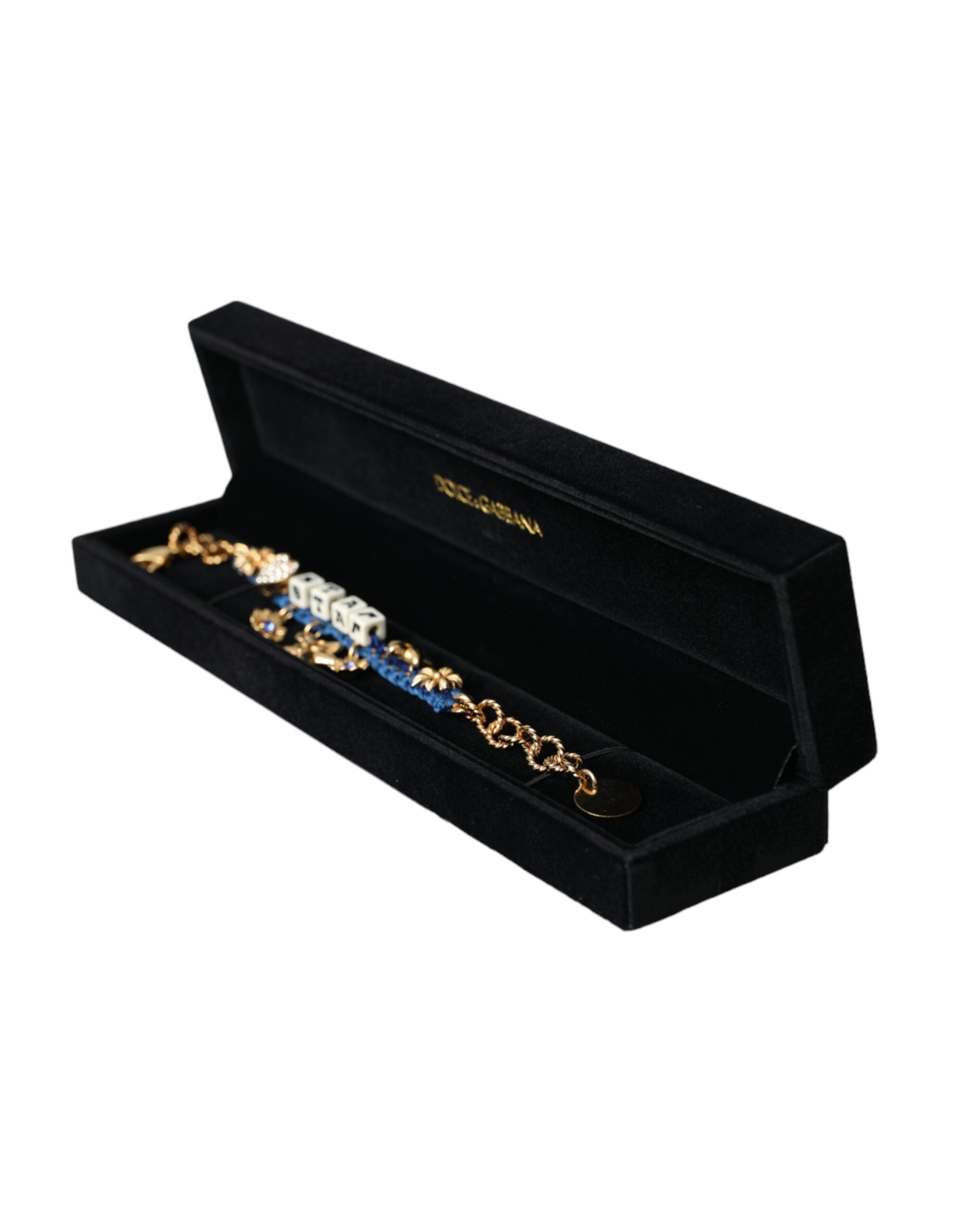Dolce & Gabbana Tone Brass Chain Star Fashion Gold Bracelet Glam Steals