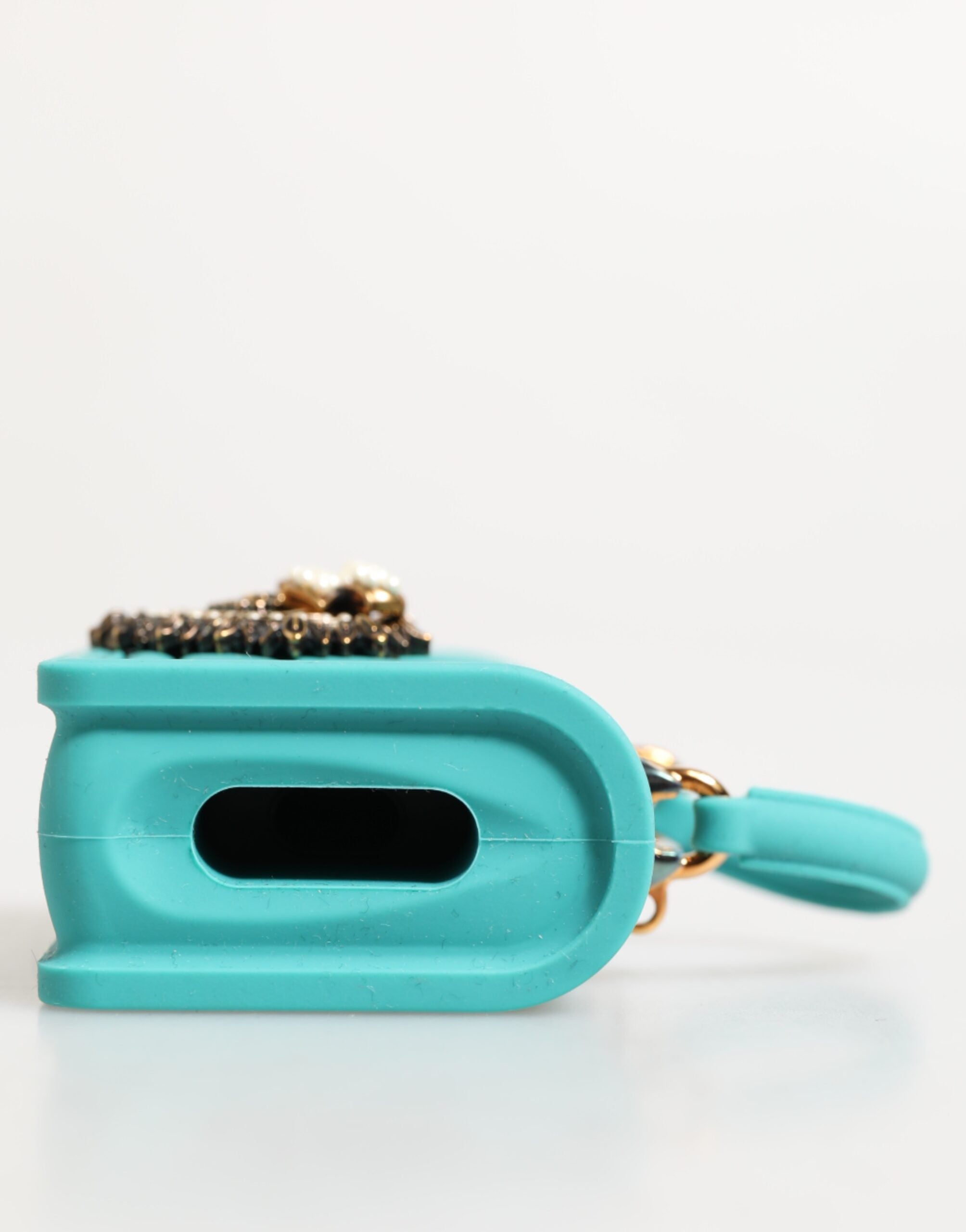 Dolce & Gabbana Turquoise Silicone Devotion Heart Cover Bag Airpods Case Glam Steals