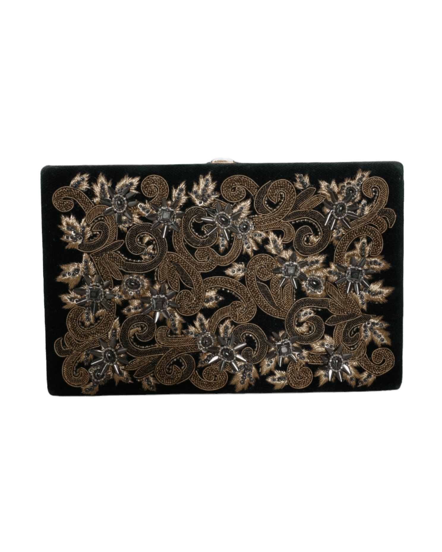 Dolce & Black Gabbana Velvet Frame Clutch Evening Party Purse Bag Glam Steals