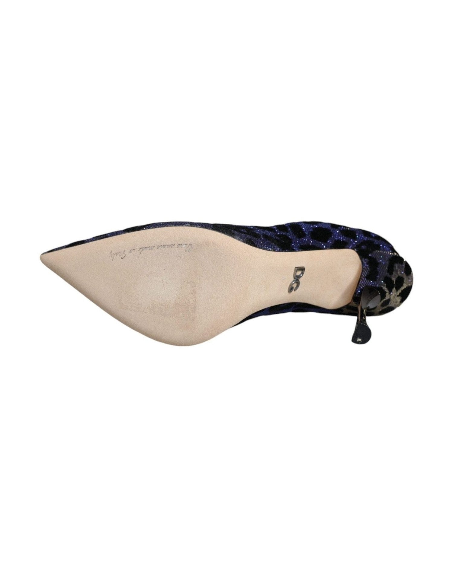 Dolce & Gabbana Violet Leopard Lurex High Heels Pumps Shoes Glam Steals