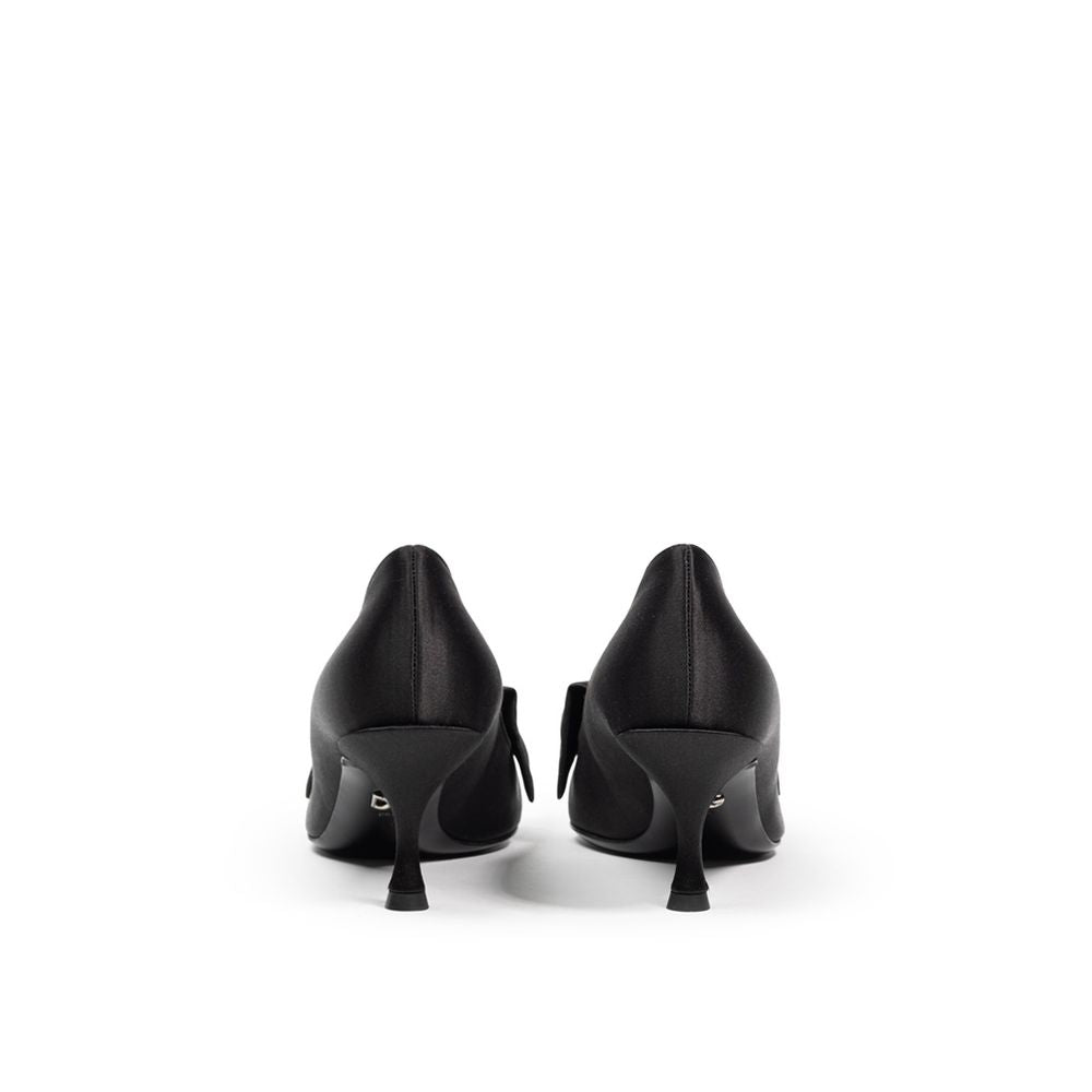 Dolce & Gabbana Viscose Black Pump Glam Steals
