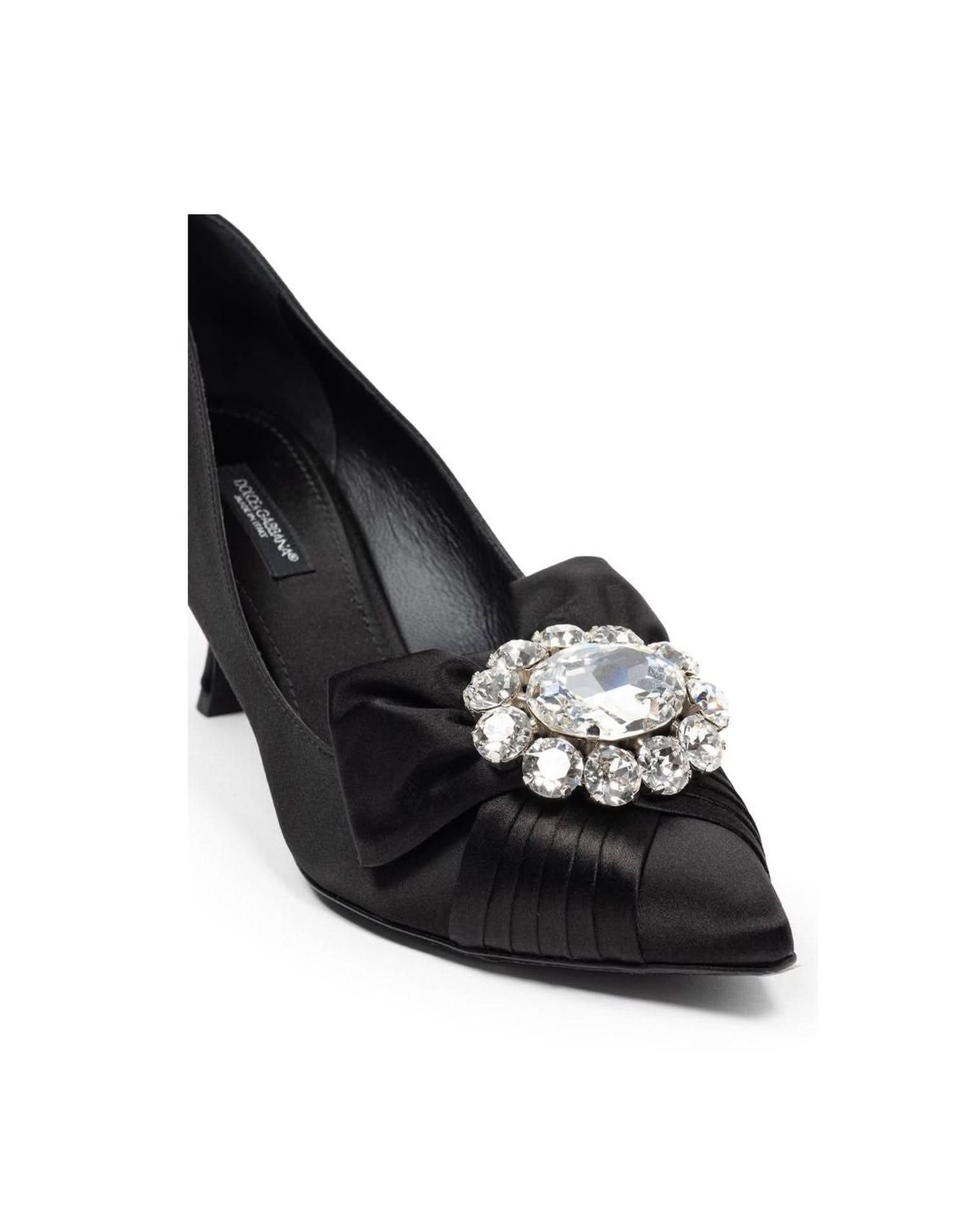 Dolce & Gabbana Viscose Black Pump Heels