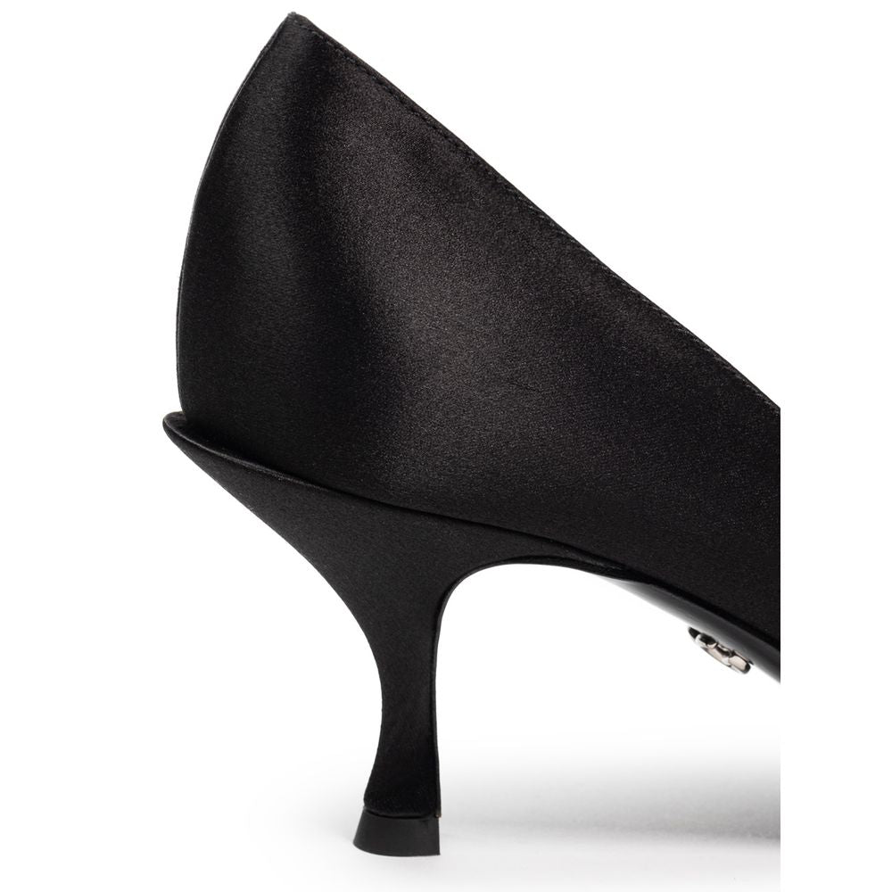 Dolce & Gabbana Viscose Black Pump Glam Steals