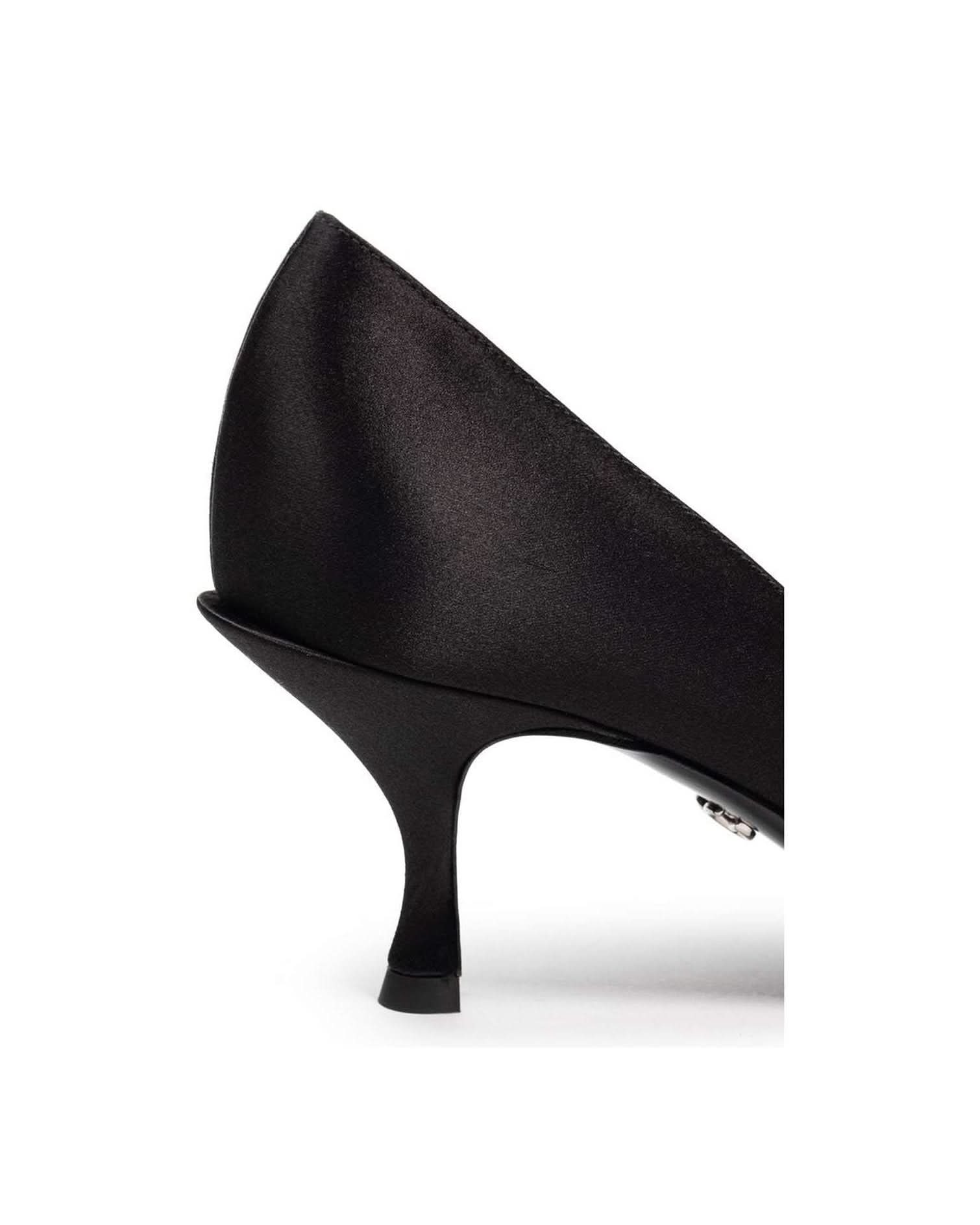Dolce & Gabbana Viscose Black Pump Heels