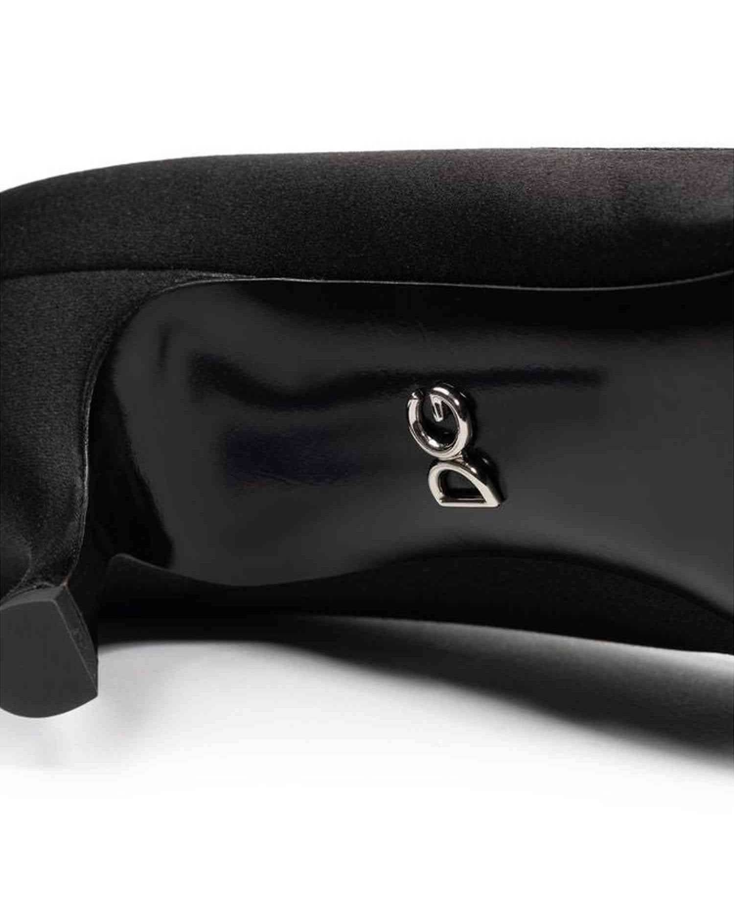 Dolce & Gabbana Viscose Black Pump Heels