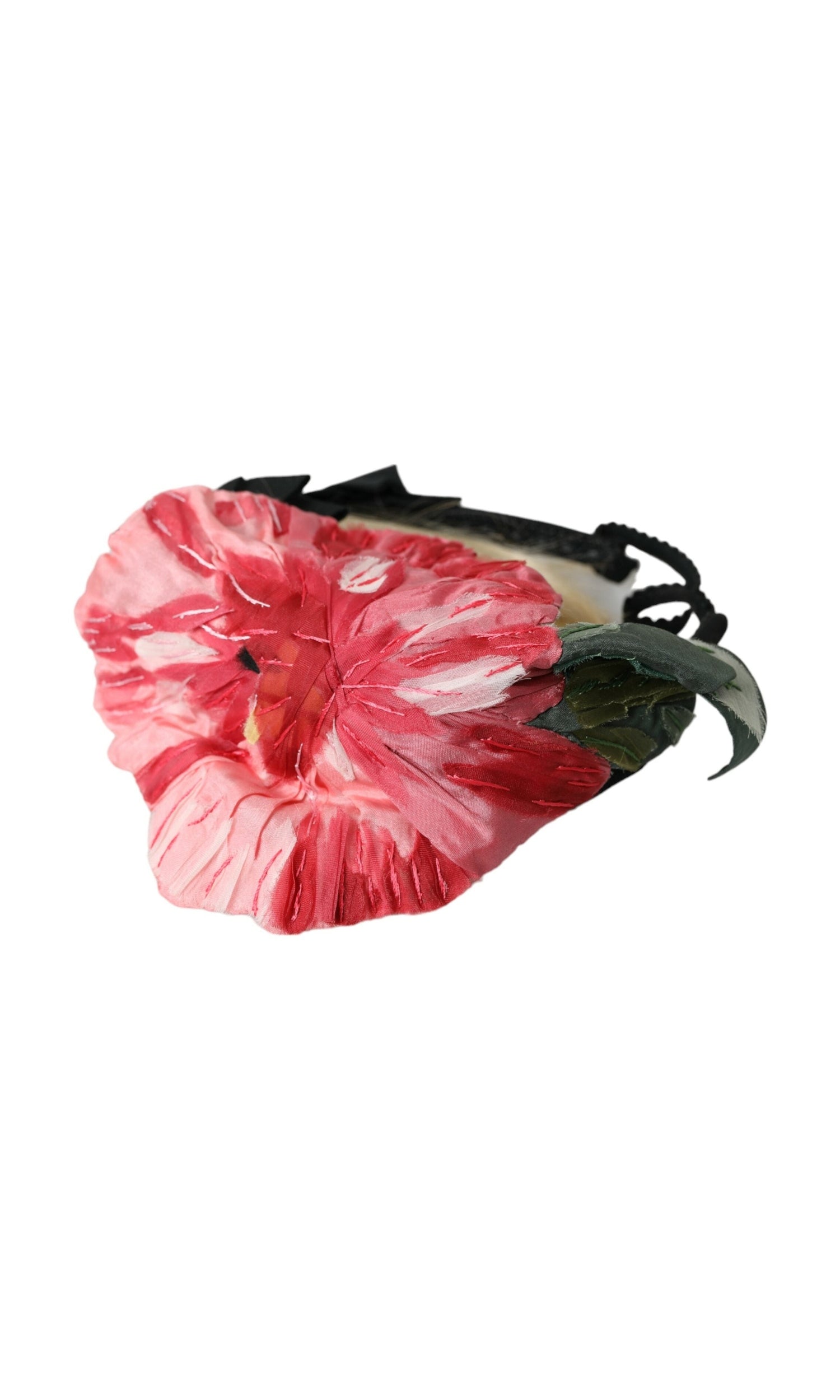 Dolce & Gabbana Viscose Hair Parrucchiera Headband Black White Diadem Glam Steals