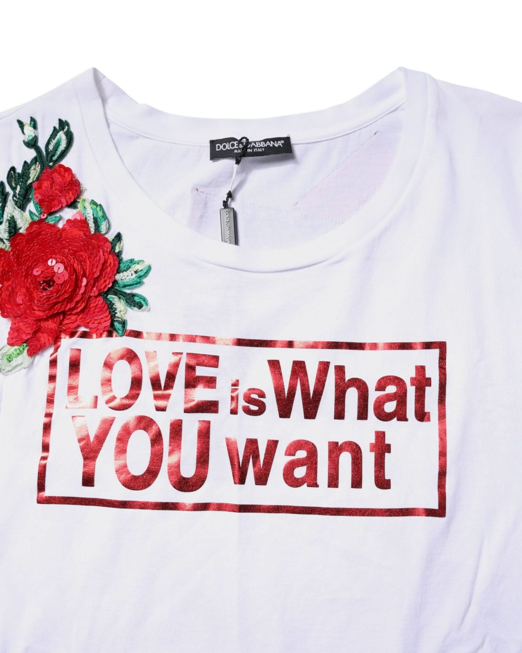 Dolce & Gabbana White Floral Graphic Print Sleeveless Tank Top Tank Tops