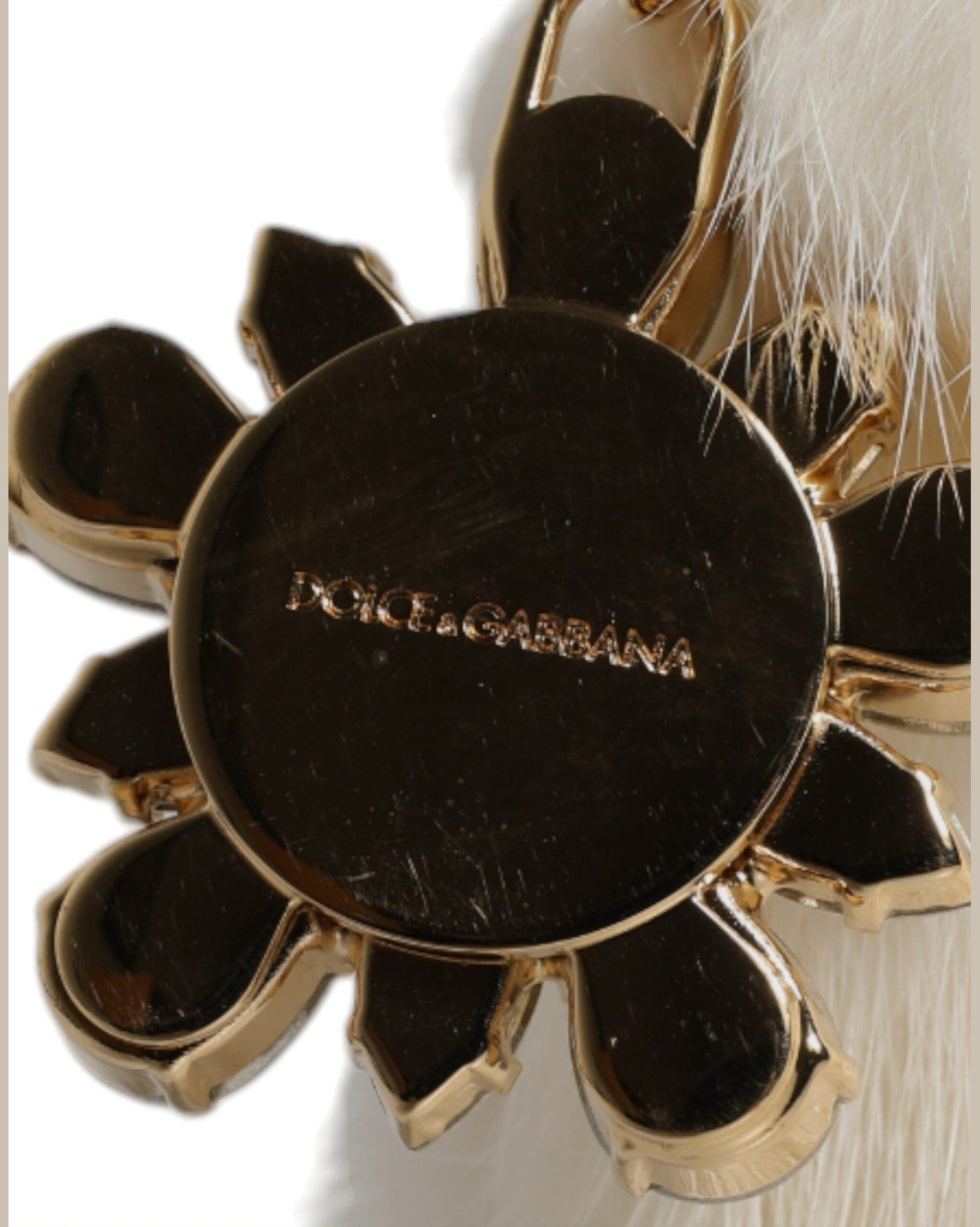 Dolce & Gabbana Fur Handbag Clutch Purse Pouch White Bag Glam Steals