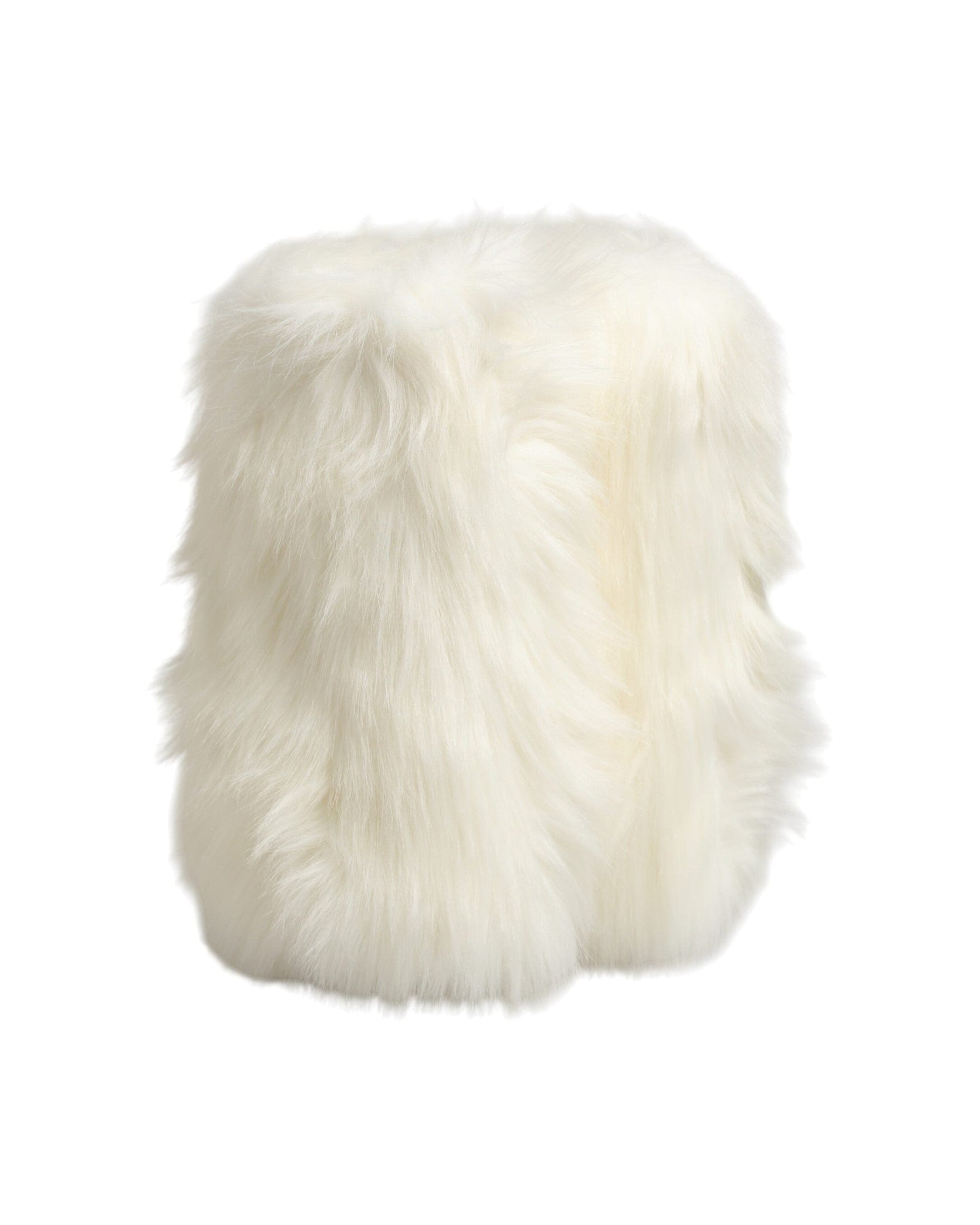 Dolce & Gabbana White Fur Pointed Knee High Stiletto Boots Shoes Glam Steals