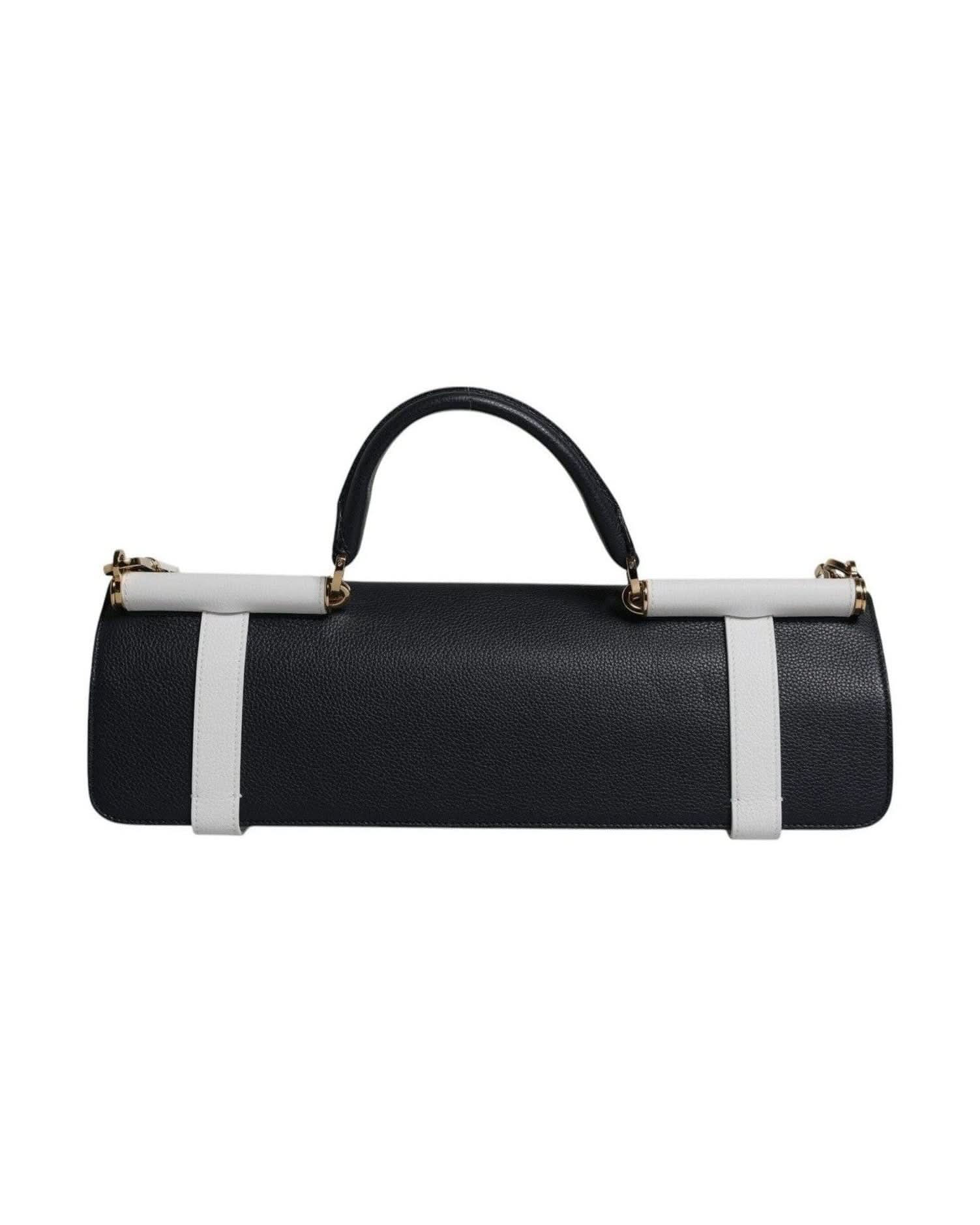 Dolce & Gabbana White Leather Calfskin Crossbody Shoulder Bag Shoulder Bags