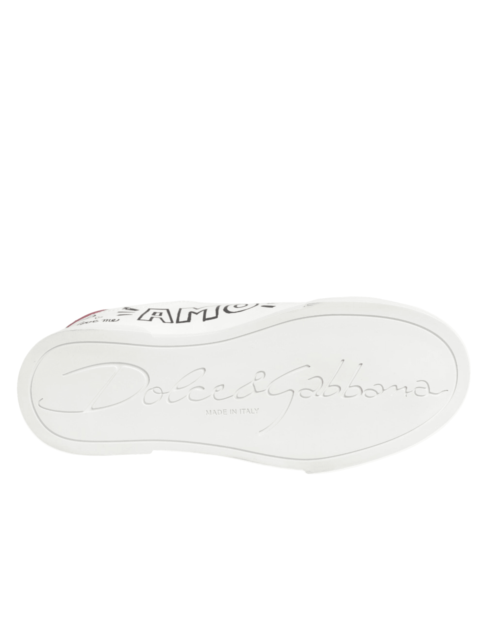 Dolce & Gabbana White Leather Graffiti Low Top Sneakers Shoes Glam Steals