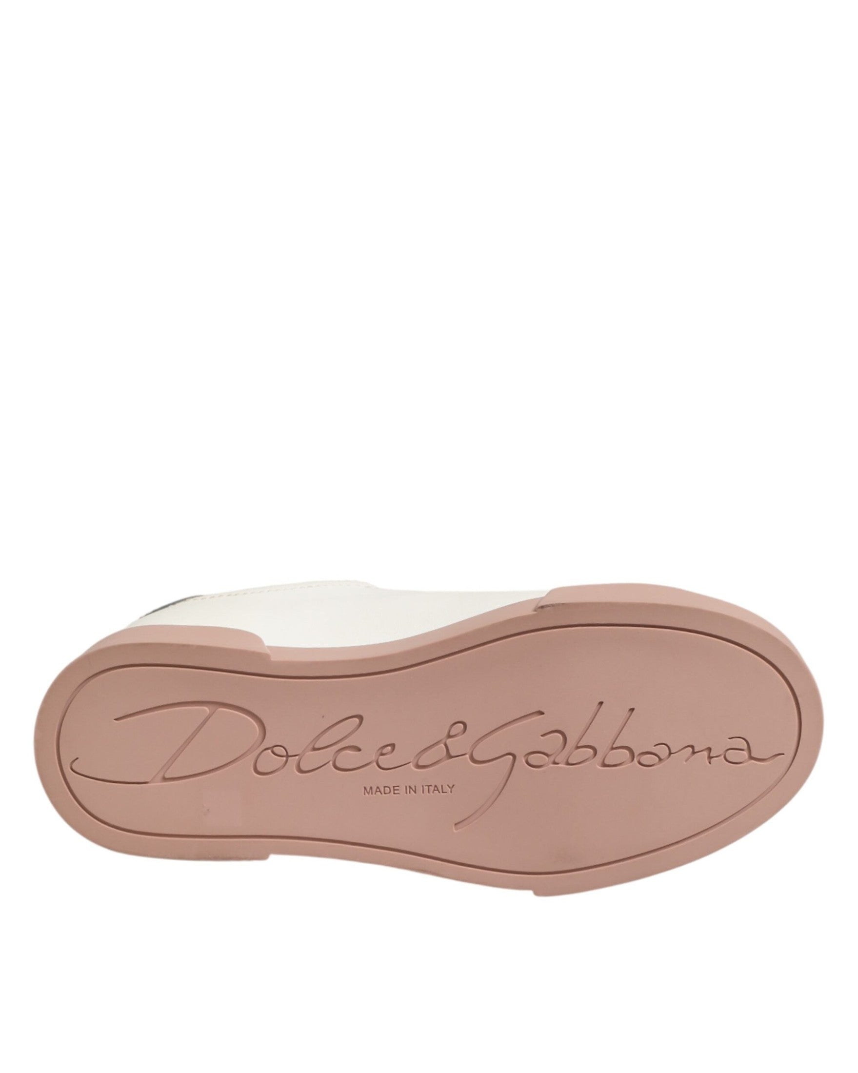 Dolce & Gabbana White Leather Sacred Heart Sneakers Shoes Glam Steals