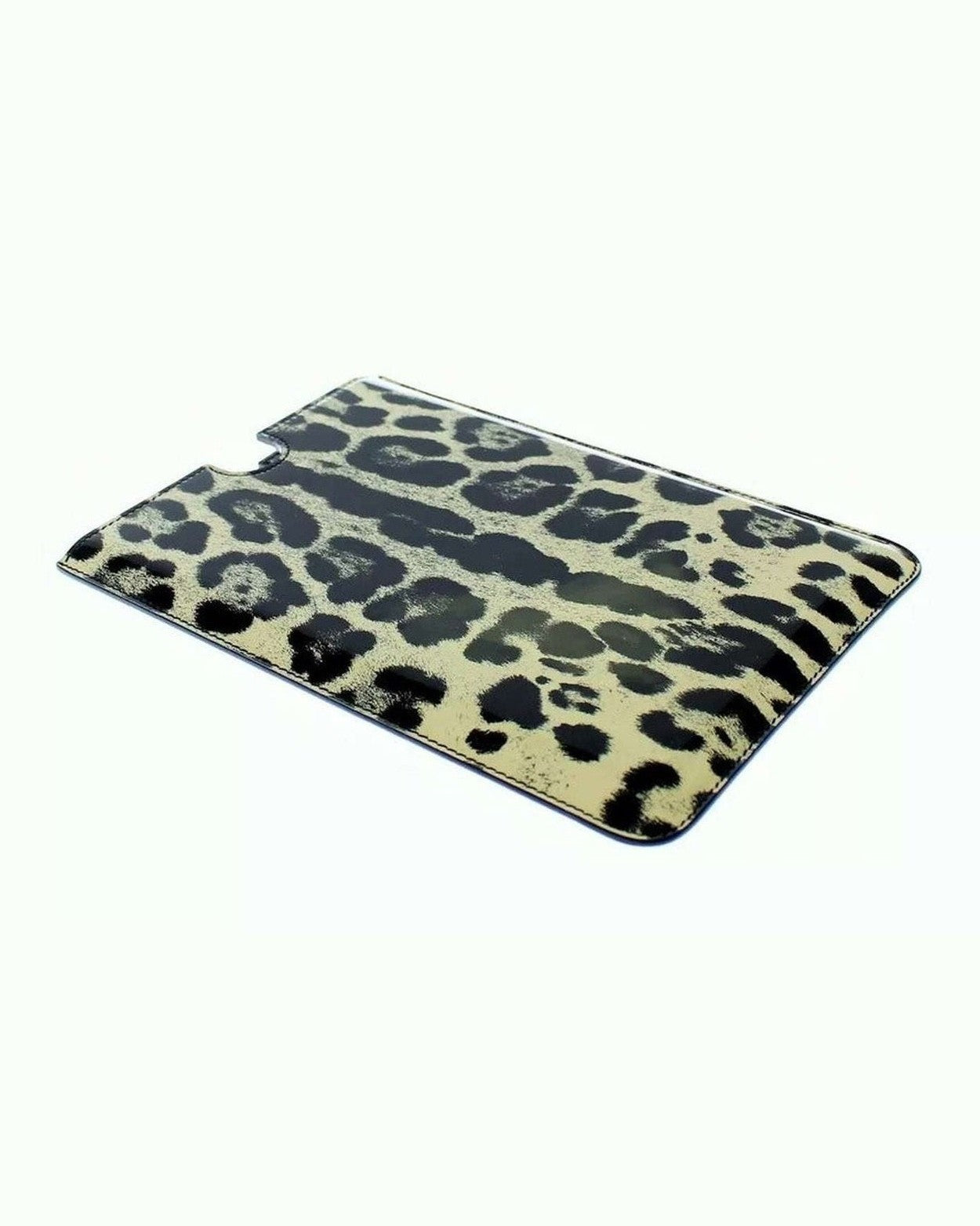 Dolce & Gabbana White Leather Leopard Pattern Ebook Cover Tablet Case Computer Covers & Skins