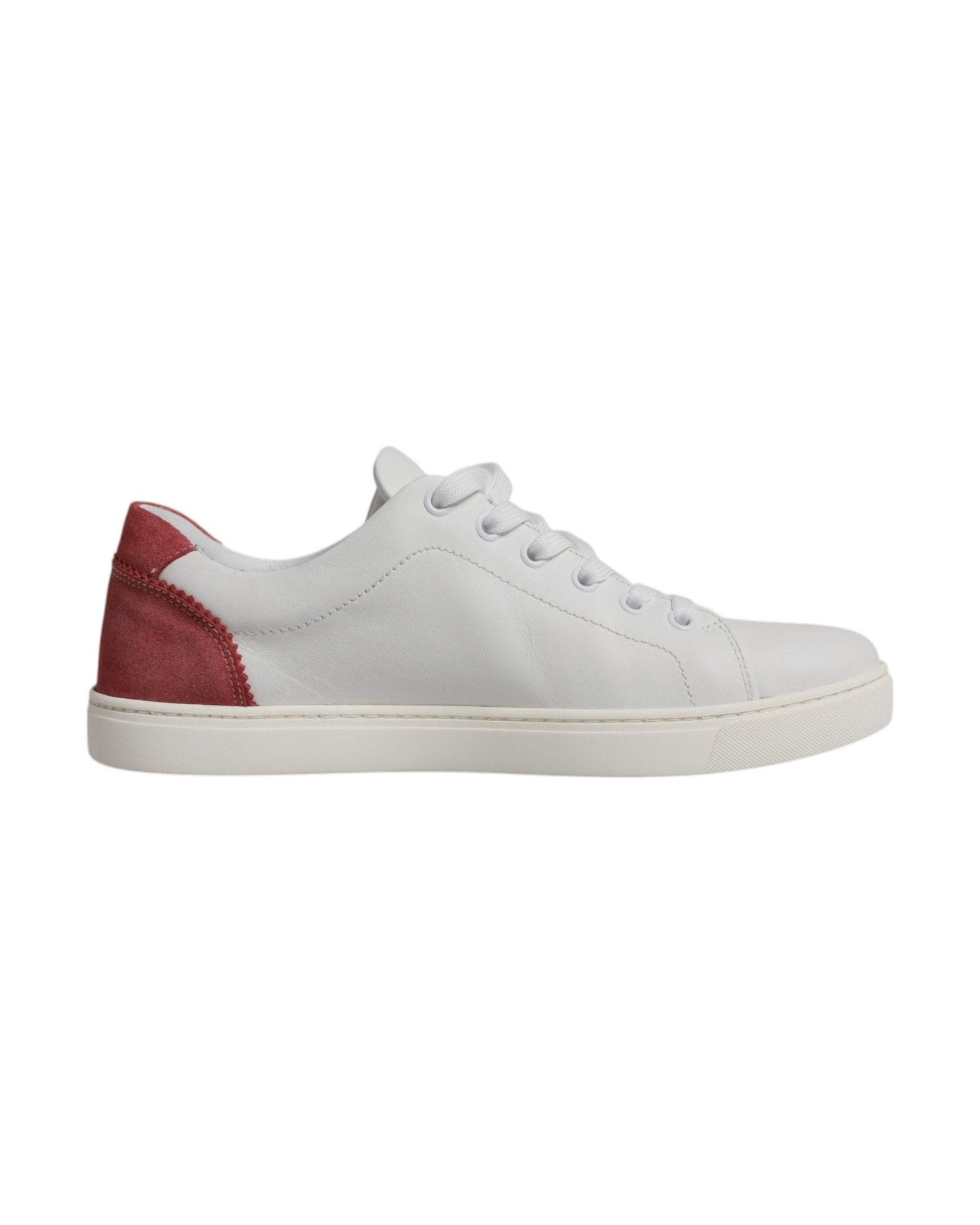 Dolce & Gabbana White London Calf Leather Sneakers Shoes Glam Steals